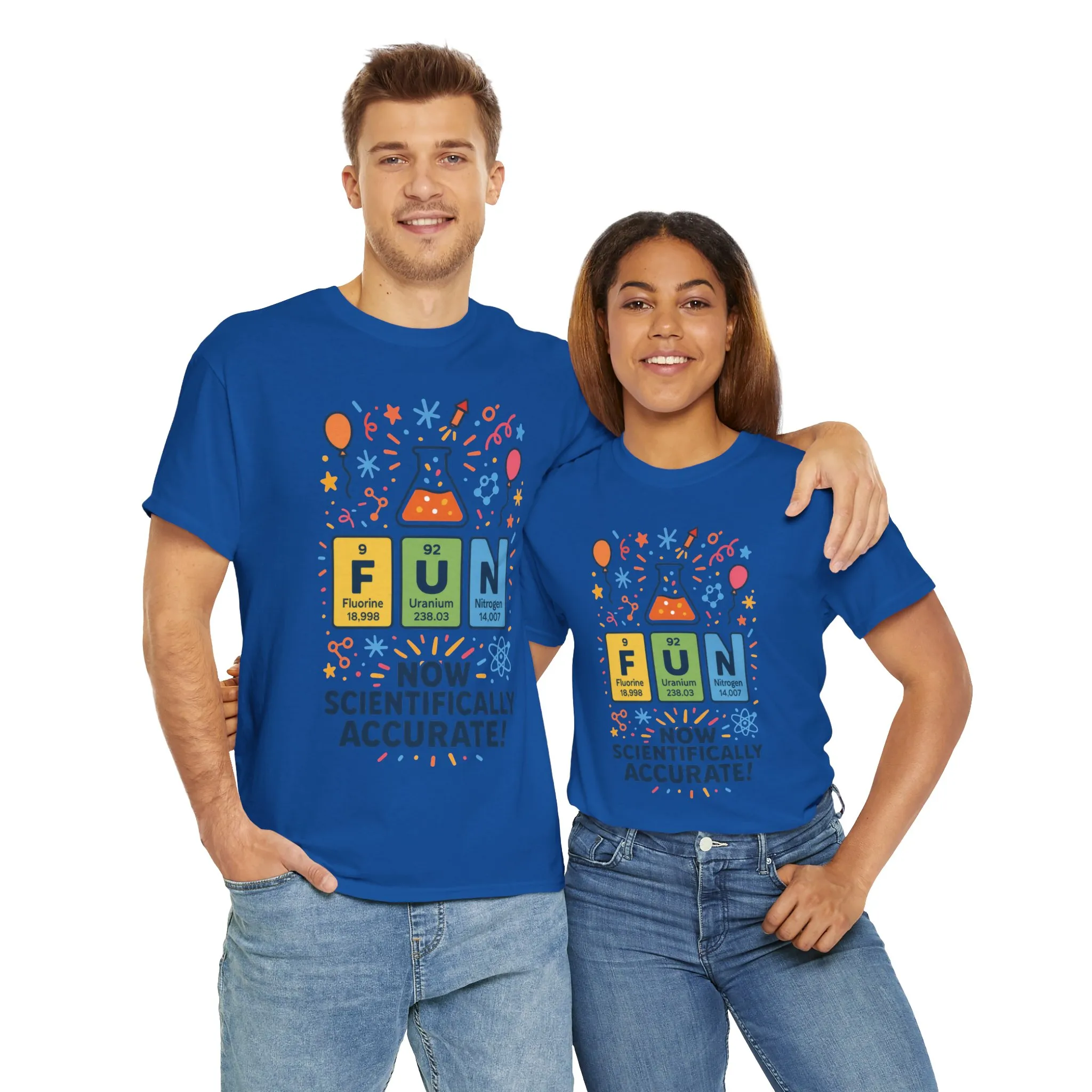 Fun Science Unisex Heavy Cotton Tee, Perfect for STEM Lovers, Gift for Science Teachers, FUN Periodic Table Tee,Nerdy Unisex Shirt - Image 19