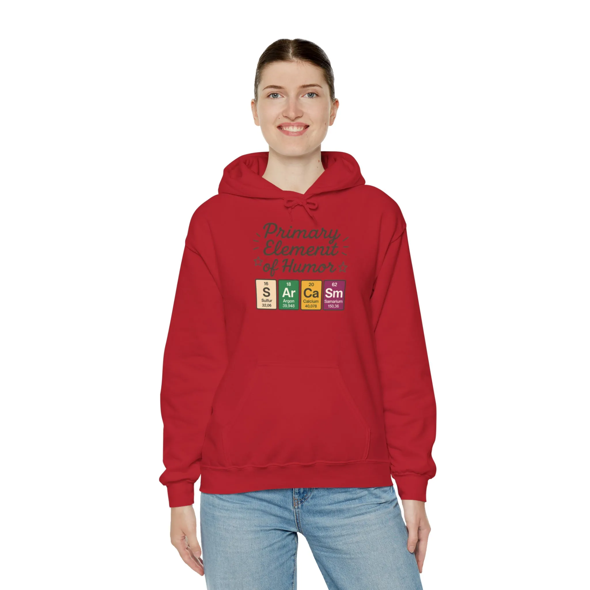 Sarcasm Hoodie for Women, Funny Chemistry Hoodie, Primary Element of Humor Science Sweatshirt, Nerdy Gift for Her - Image 36
