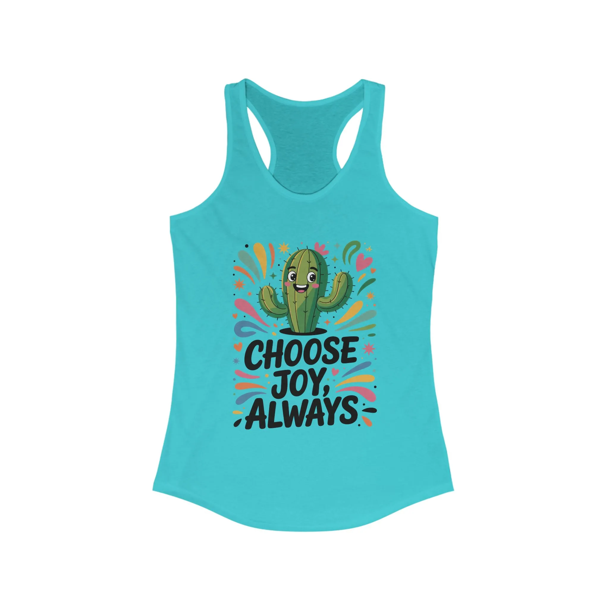 Choose Joy Always Racerback Womens Tank, Positive Vibes, Summer Fitness Top, Inspirational Apparel, Cute Workout Shirt, Gift for Her - Image 9