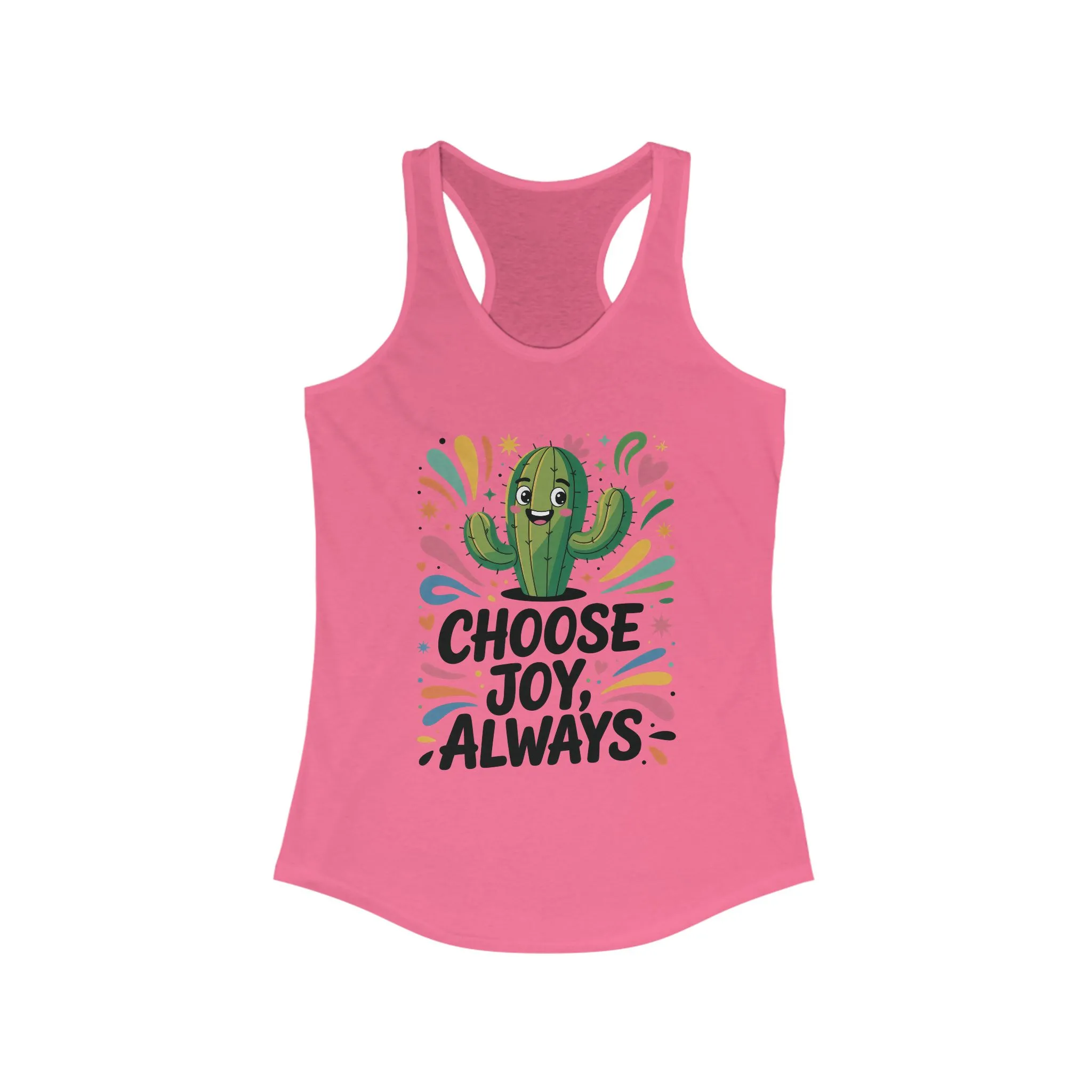 Choose Joy Always Racerback Womens Tank, Positive Vibes, Summer Fitness Top, Inspirational Apparel, Cute Workout Shirt, Gift for Her - Image 17