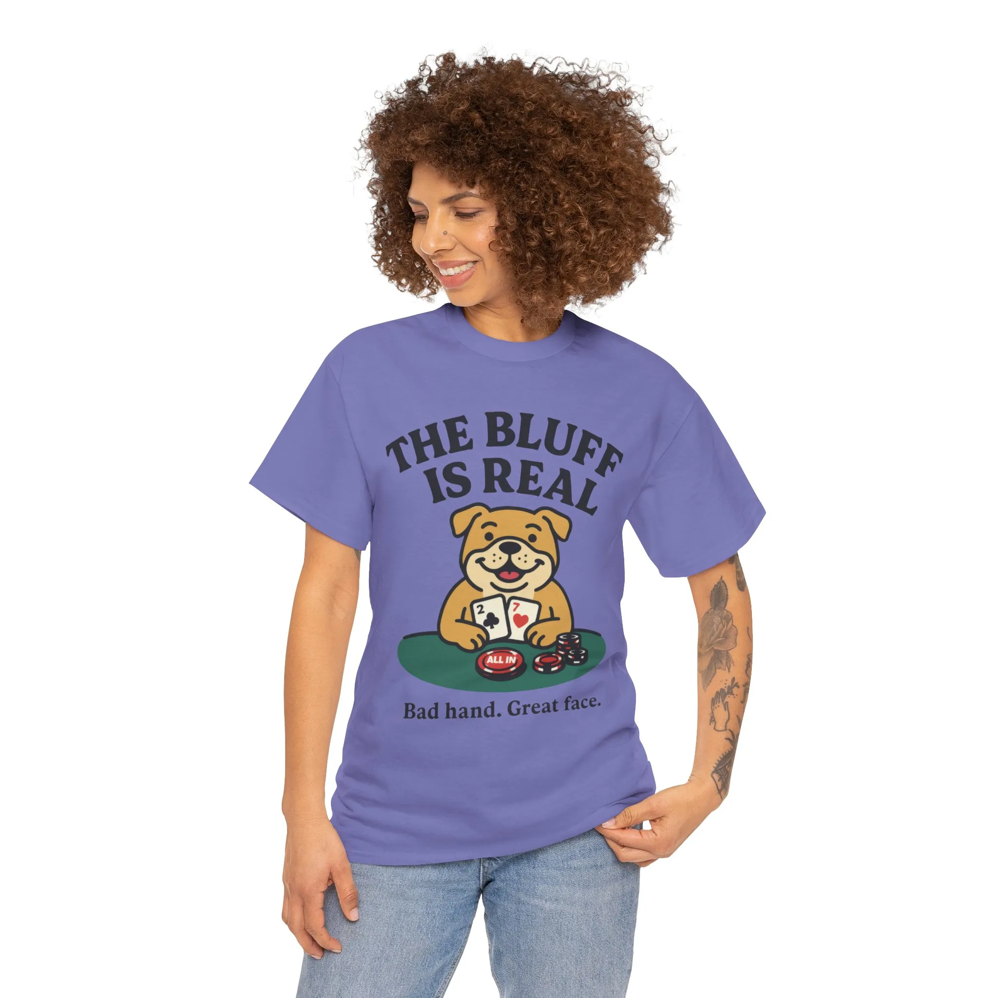 Funny Dog Poker Tee, The Bluff is Real, Animal Lover Gift, Unisex Casino Humor Gift, Poker Night Apparel, Cute Pet Humor T-Shirt - Image 30