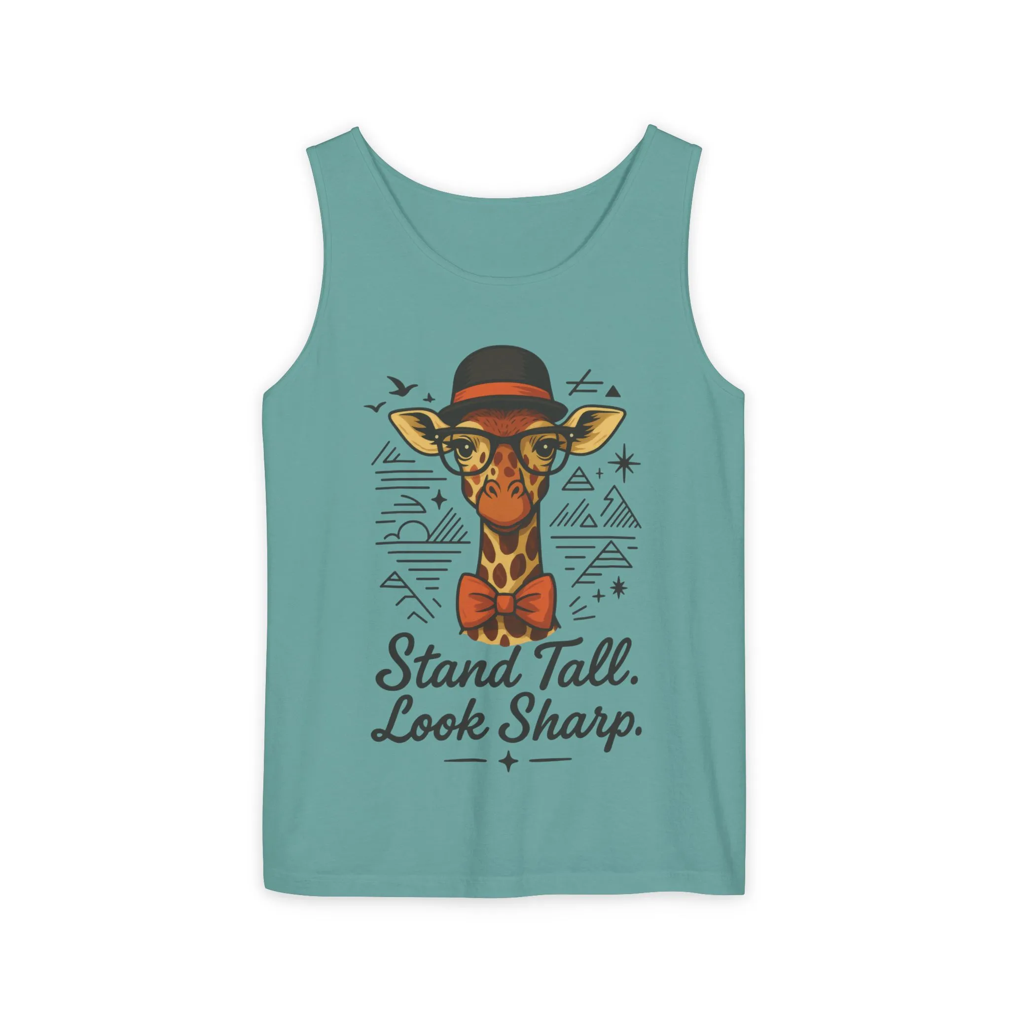 Giraffe Inspirational Tank Top, Stand Tall Look Sharp Shirt, Unisex Summer Apparel, Cute Animal Gift, Zoo Lover's Fashion - Image 10