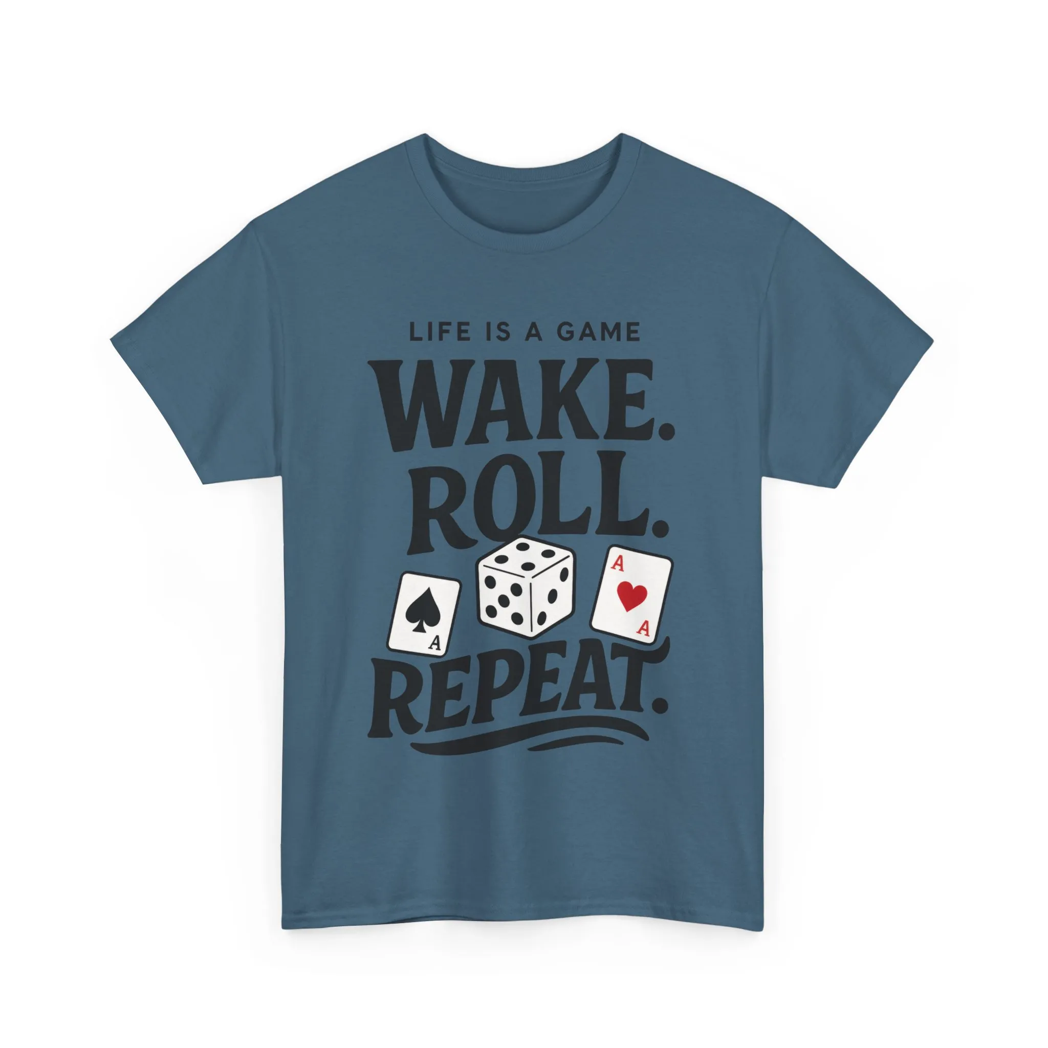 Game On Unisex Heavy Cotton Tee, Perfect for Gamers, Funny Dice & Cards Shirt, Unisex Gambling Gift, Birthday Celebrations - Image 16