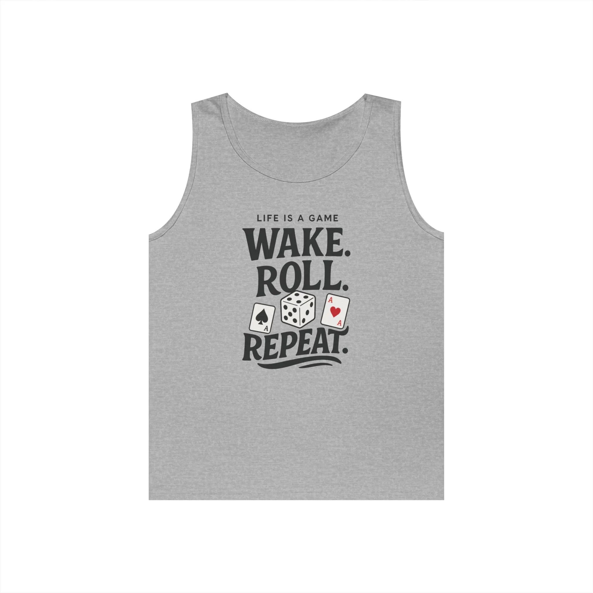 Game Themed Tank Top, Casual Tee, Gift for Gamers, Fun Workout Top, Funny Dice & Cards Shirt, Unisex Gambling Gift - Image 7