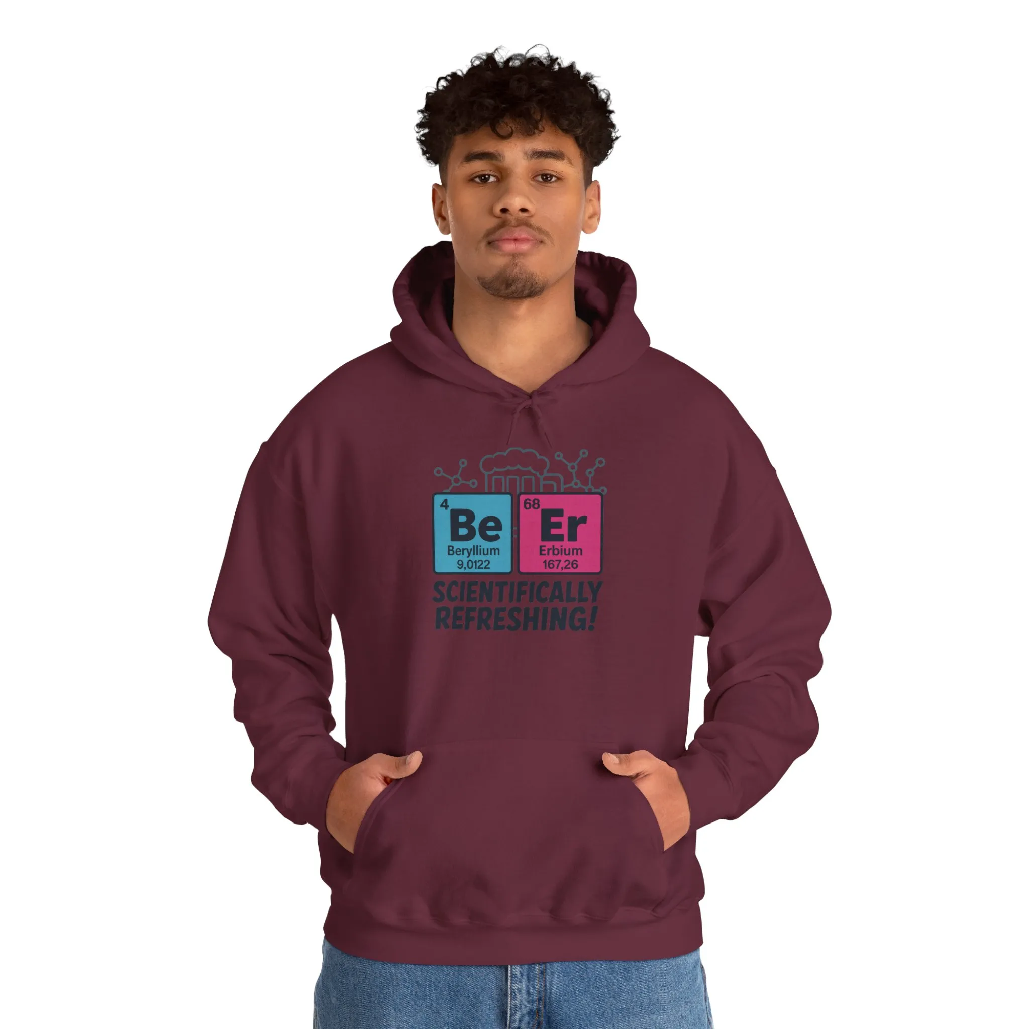 Scientifically Refreshing Beer Mens Hoodie, Gift for Beer Lovers, Science-Inspired Apparel, Perfect for Parties and Gatherings - Image 20