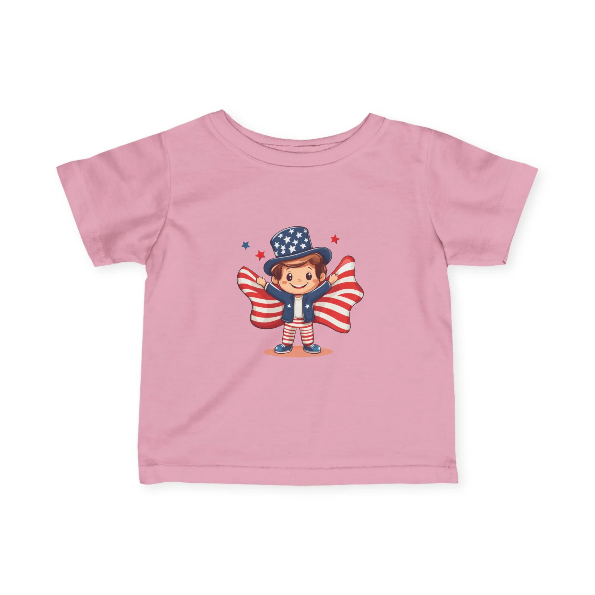 Patriotic Infant Tee, Cute Kid T-Shirt for 4th of July, Baby Independence Day Shirt, Toddler Flag Outfit, American Spirit Clothes - Image 19