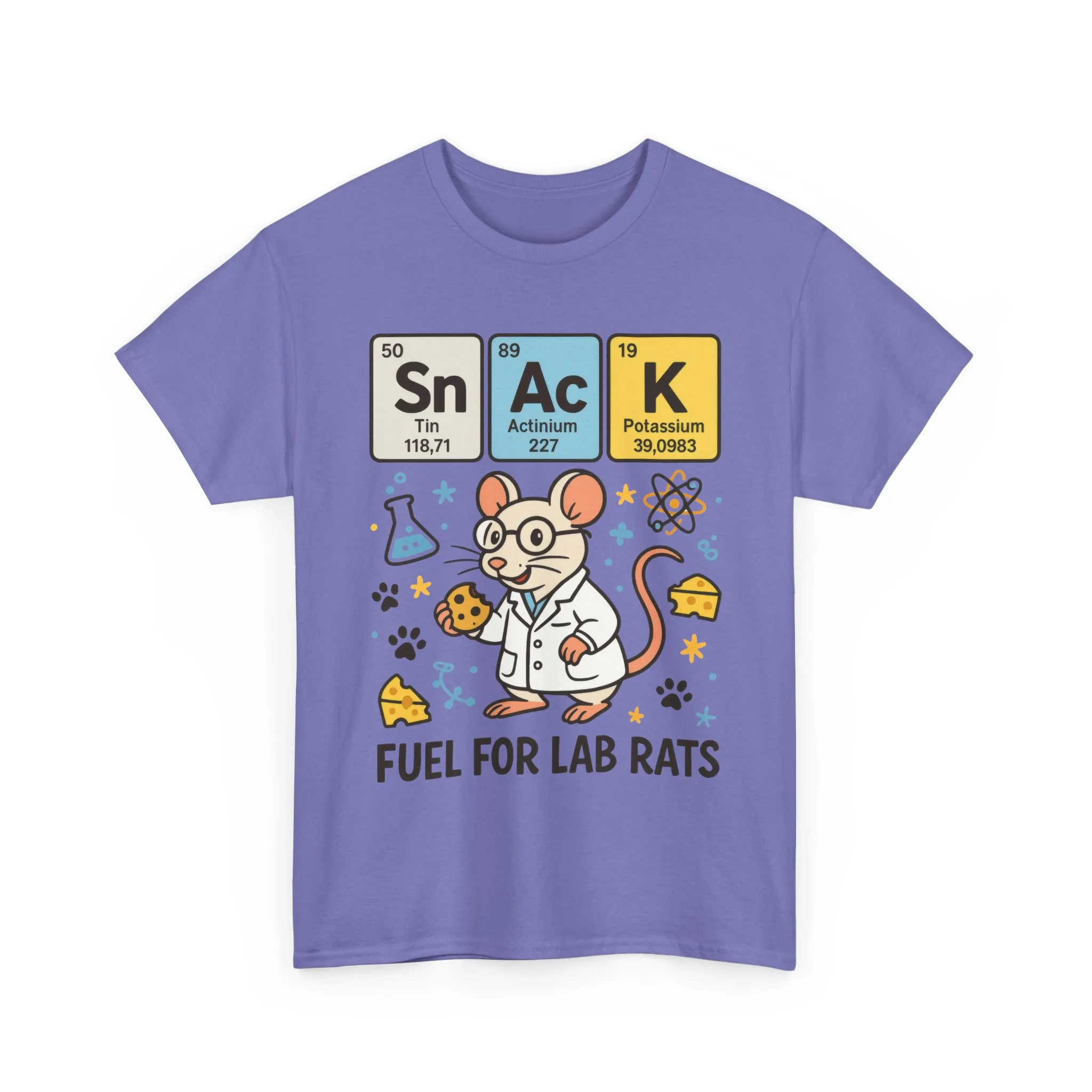 Funny Womens Science T-Shirt,Periodic Table Tee, Fuel for Lab Rats Nerdy Shirt, Gifts for STEM Lovers, Quirky Science Apparel - Image 19