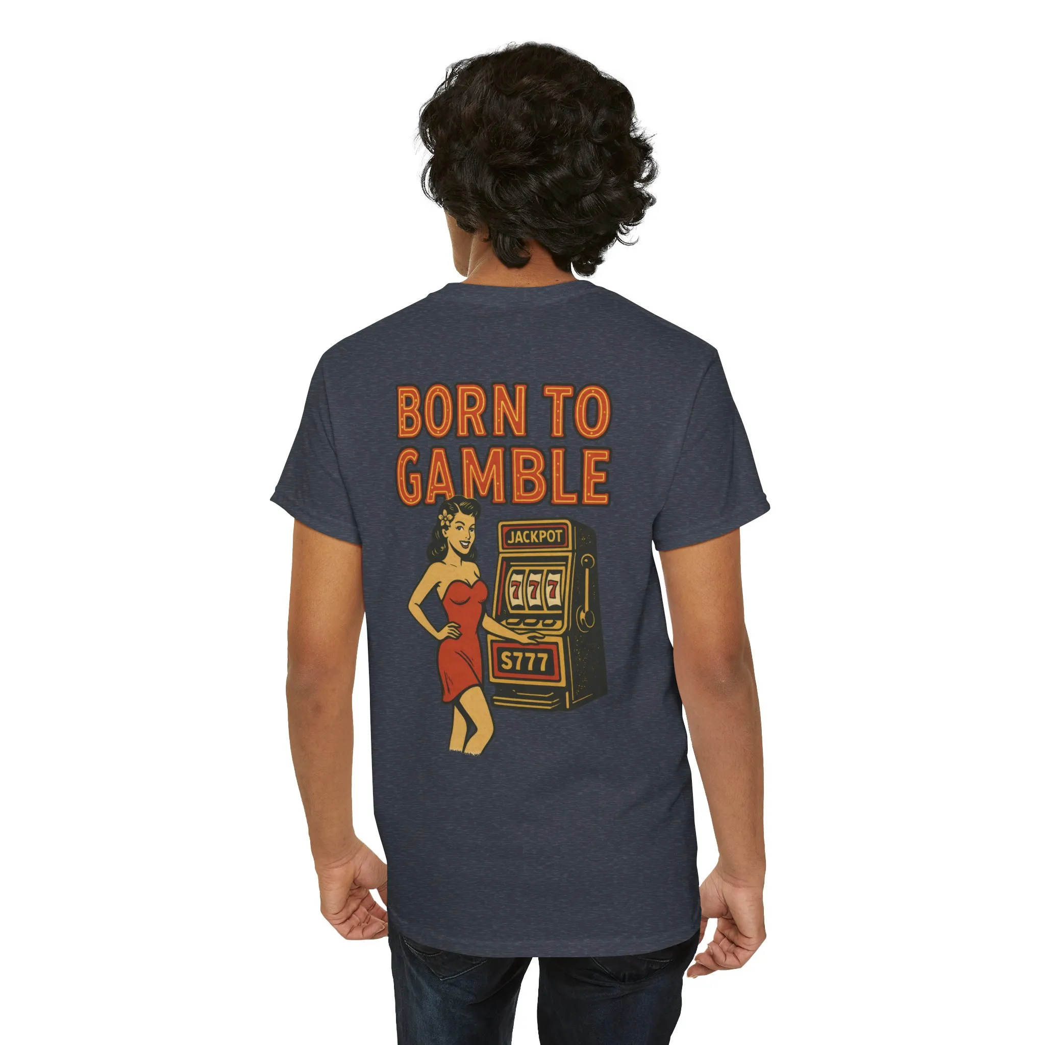 Lucky Hand Unisex Heavy Cotton Tee, Casino T-Shirt, Gambler Gift, Gambling Humor Tee, Playful Gaming Apparel, Lucky Shirt, Slot Machine Tee - Image 35