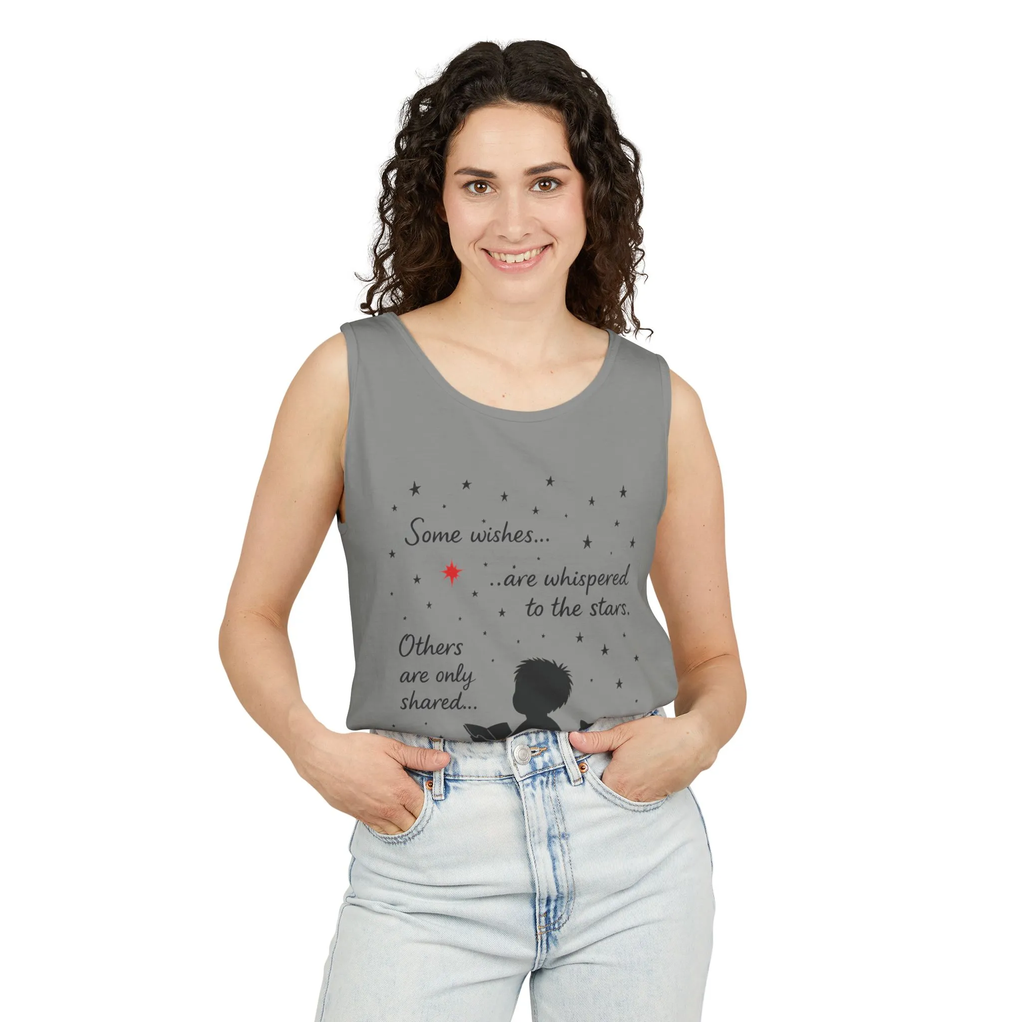 Whimsical Cat Lover's Tank Top, Inspirational Quote Top, Womens Garment-Dyed Summer Shirt, Gifts for Cat Moms, Casual Wear, Pet [...] - Image 20