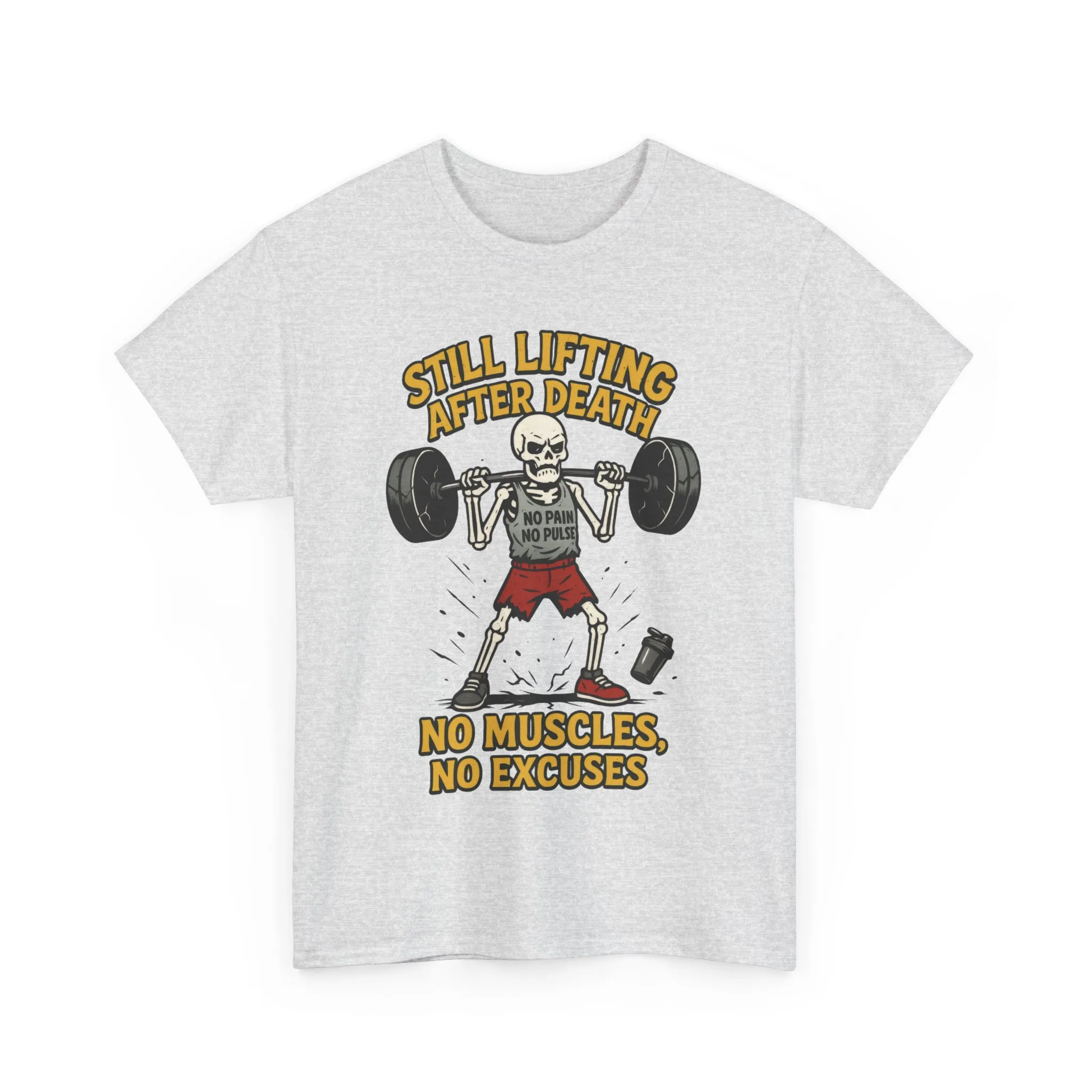 Funny Skeleton Gym T-Shirt, Still Lifting After Death, Funny Workout Shirt for Men, Fitness Gift, Halloween Apparel, Unisex Cotton Tee - Image 31