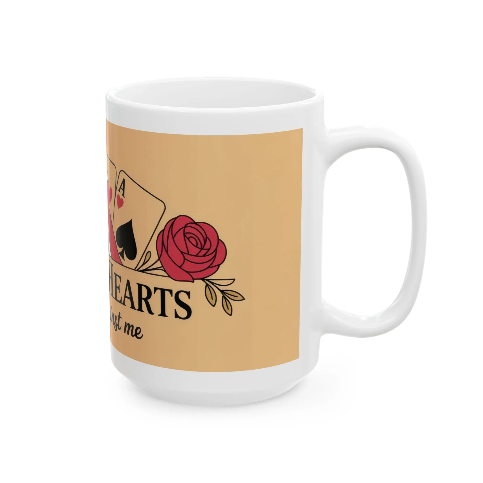 Queen of Hearts Mug, Dont Bet Against Me Quote, Gift for Gamblers, Fantasy Lover, Queen of Hearts Decor - Image 11