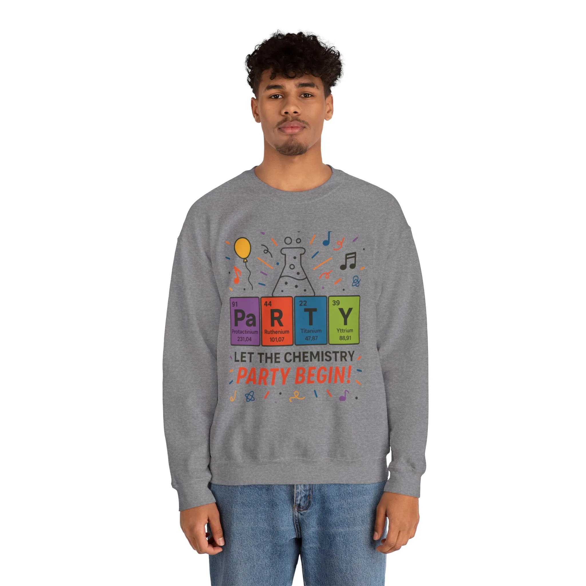 Party Chemistry Crewneck Sweatshirt, Chemistry Sweatshirt, Science Gift, Cute Crew Neck, Birthday Sweatshirt, Unisex Pullover - Image 15