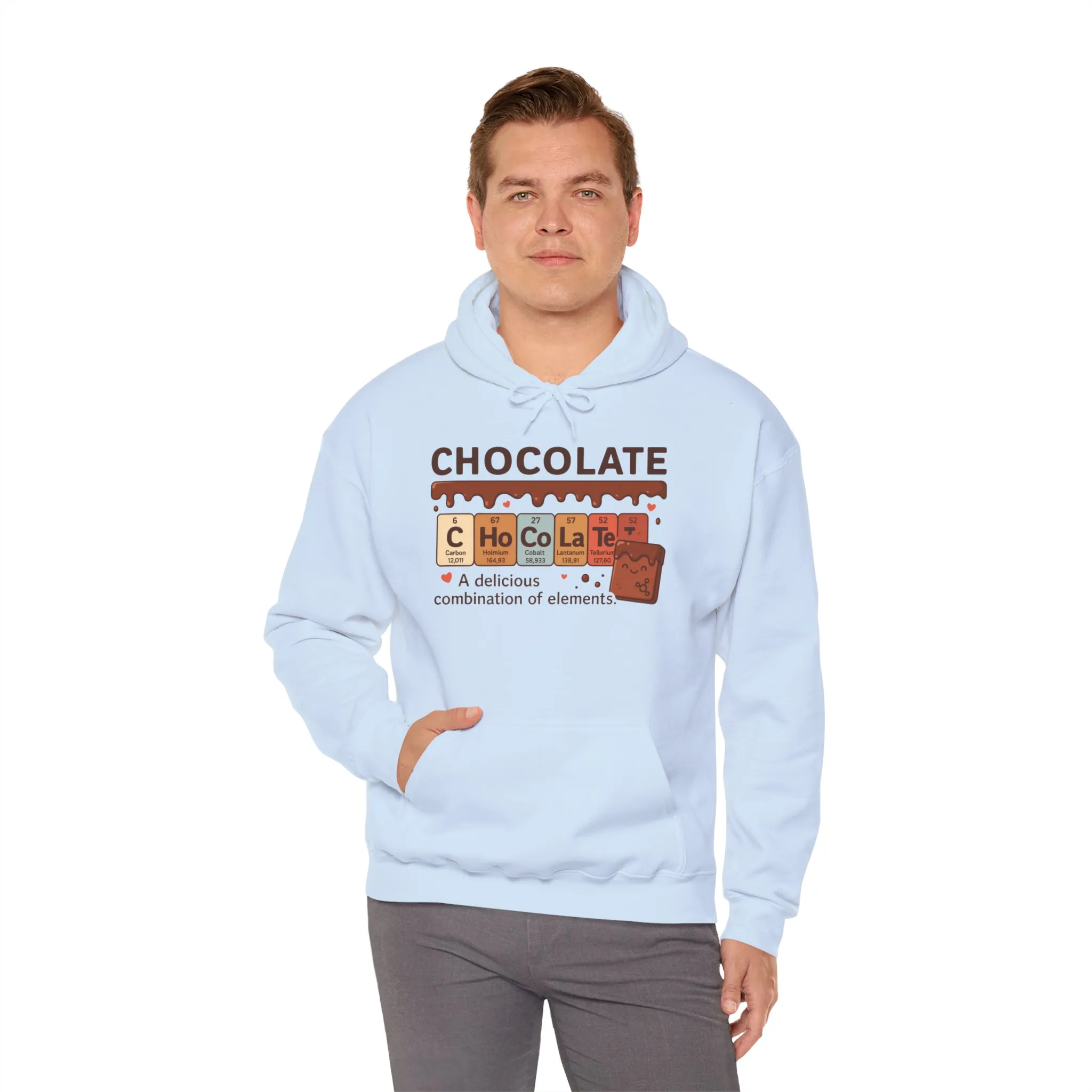 Chocolate Lovers Comfort Hoodie, Perfect Gift for Chemistry Lovers, Casual Wear, Sweet Treats Enthusiasts, Birthdays, Chemistry Students - Image 18