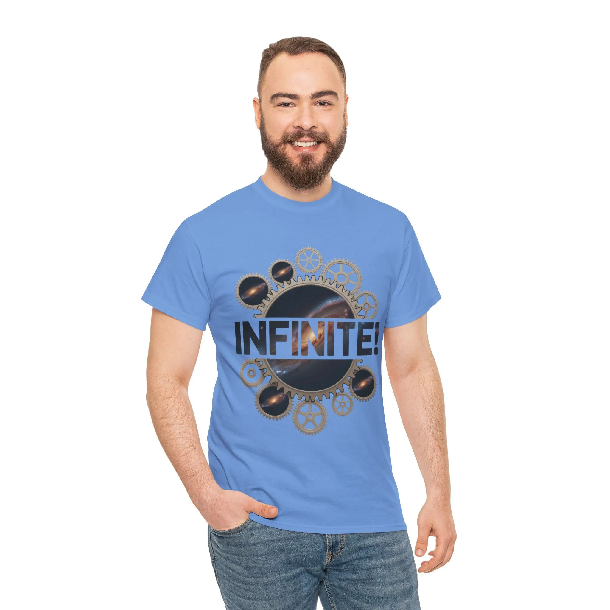 Steampunk Space Gears T-Shirt, Unisex Infinite Universe Graphic Tee, Cosmic Mechanical Design Tee for Sci-Fi & Engineering Lovers - Image 23