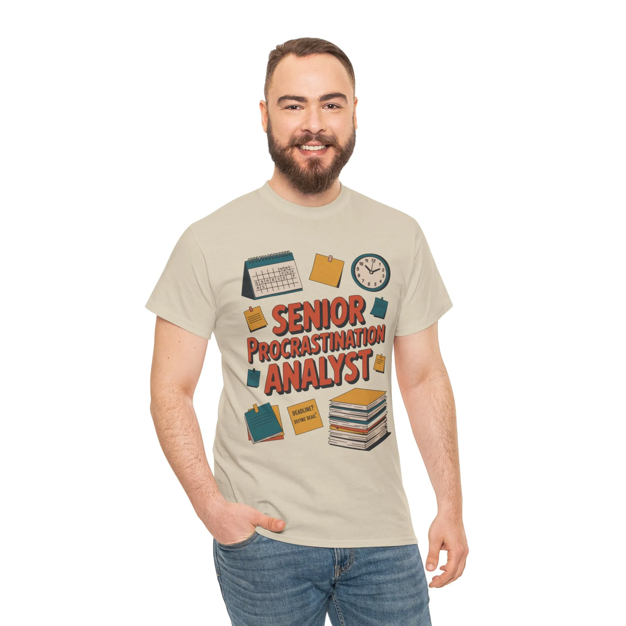 Senior Procrastination Analyst Tee, Funny Office Shirt, Gift for Graduates, Motivation T-Shirt, Humor Apparel, Job Humor Clothing - Image 10