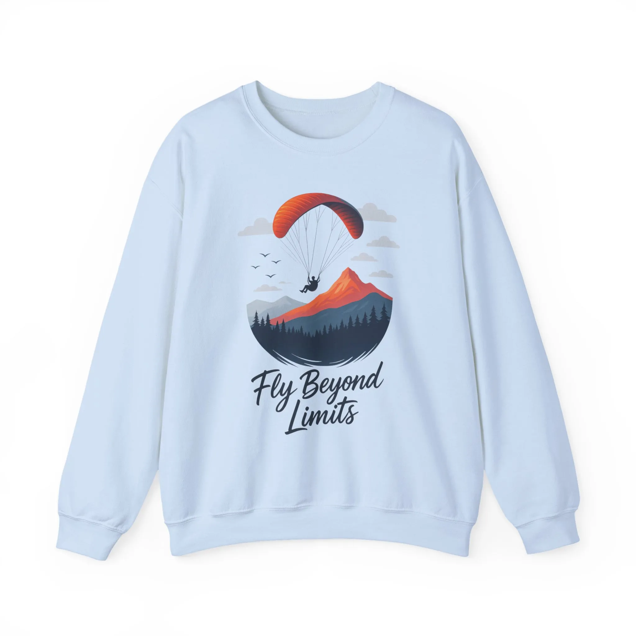 Adventure Inspiration Crewneck Sweatshirt - Fly Beyond Limits, Cozy Outdoor Outfit, Gift for Adventurers, Travel, Motivation Apparel - Image 21