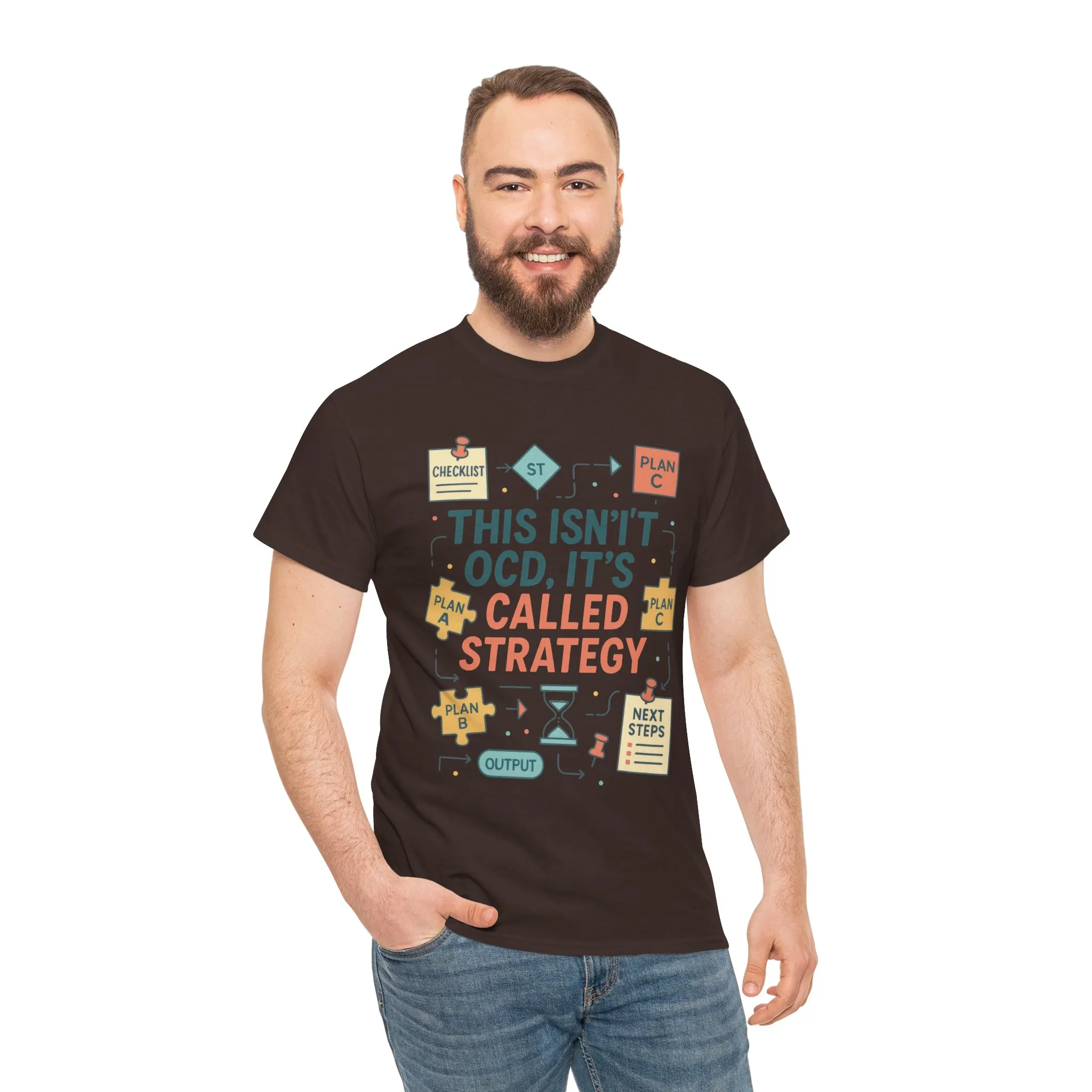 Funny Mens Strategy T-Shirt, This Isnt OCD Its Called Strategy , Planner Humor Tee for Him, OCD Joke Shirt, Gift for Strategists - Image 26