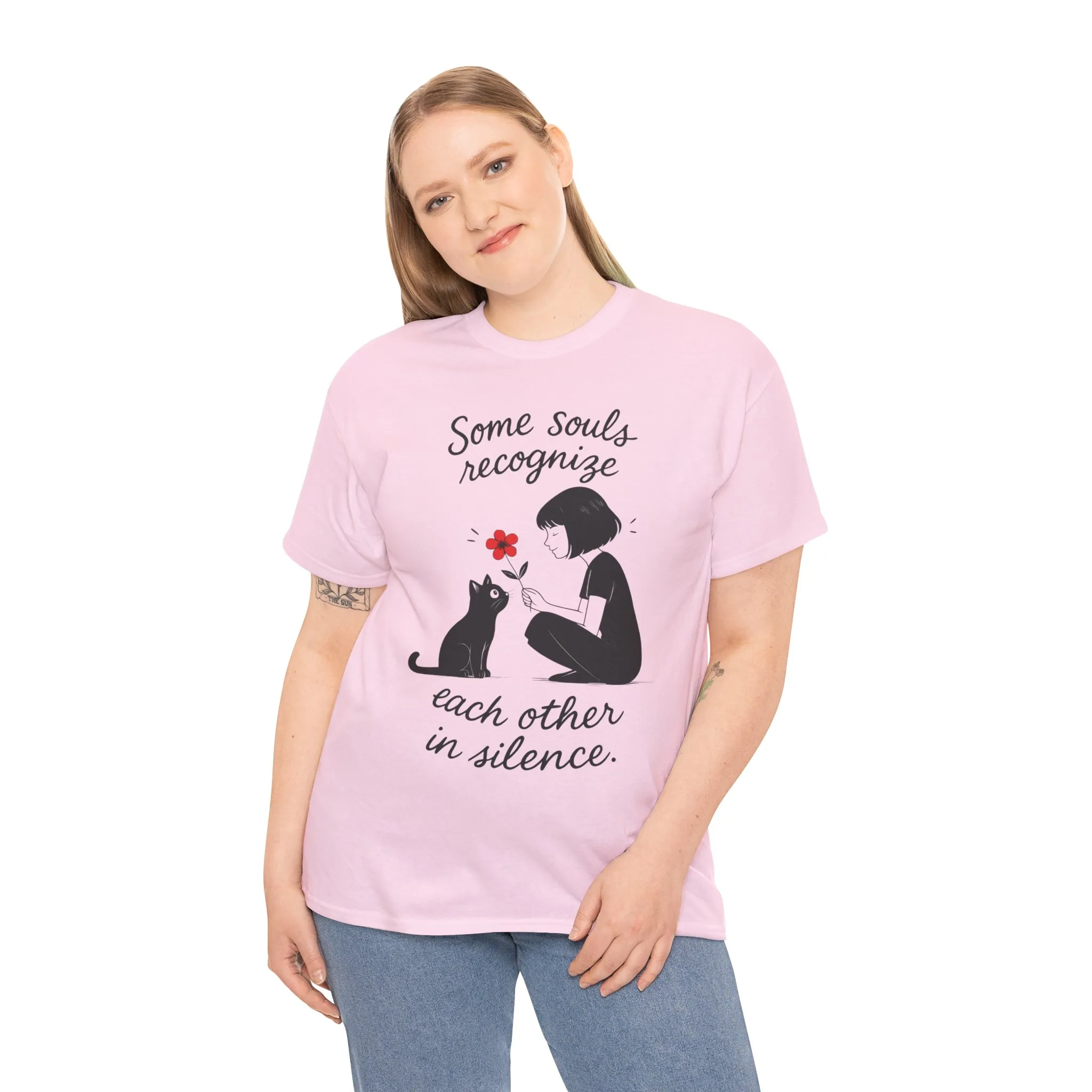 Cat Lover's Heavy Cotton Tee, Cute Cat Shirt, Pet Owner Gift, Animal Lover Apparel, Birthday Gift for Her, Women's Cotton T-Shirt, Cat Lover - Image 30
