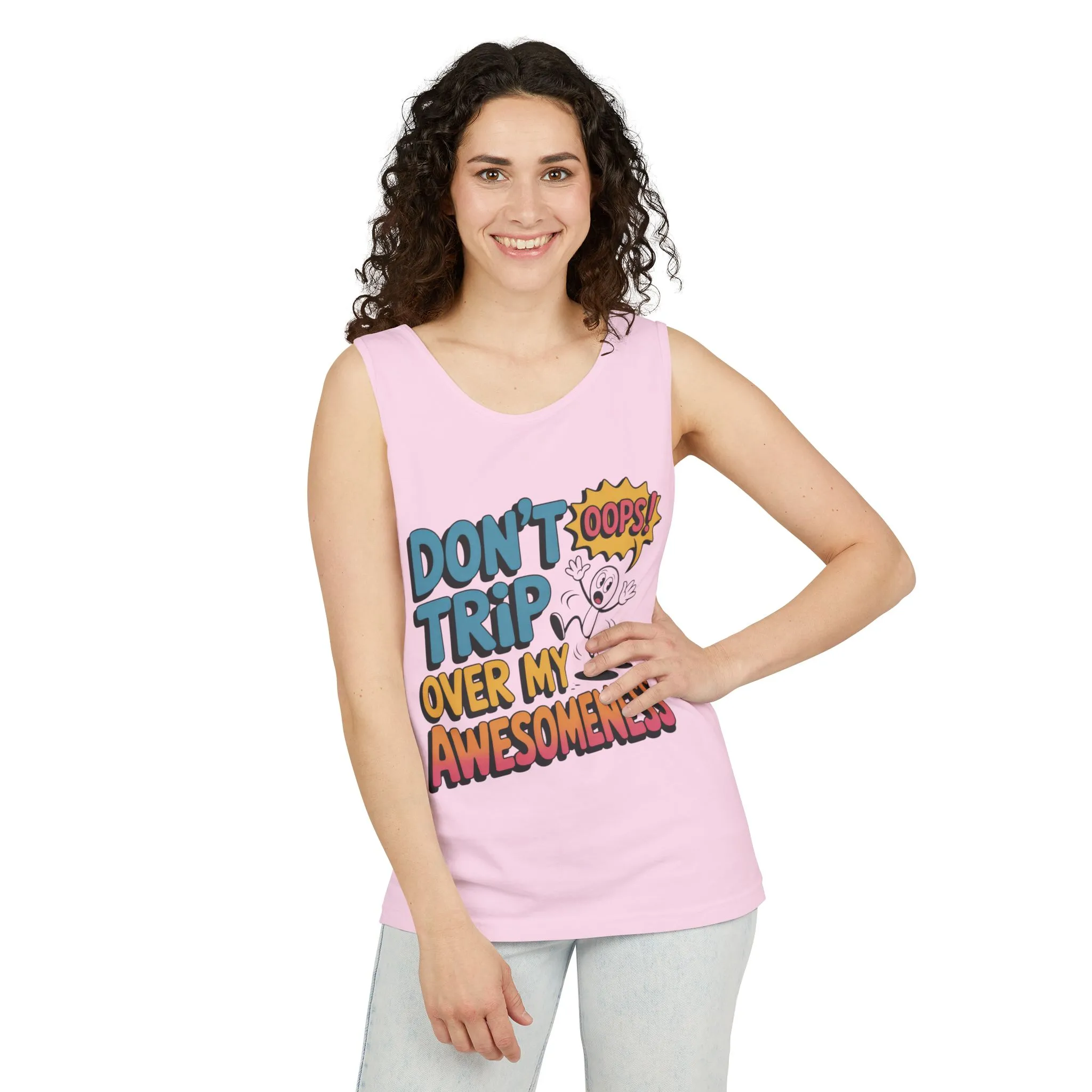 Funny Graphic Tank Top, Don't Trip Over My Awesomeness Tank, Womens Cotton Tank for Casual Wear, Gift for Friends, Birthday Gift, Humor Tee - Image 30