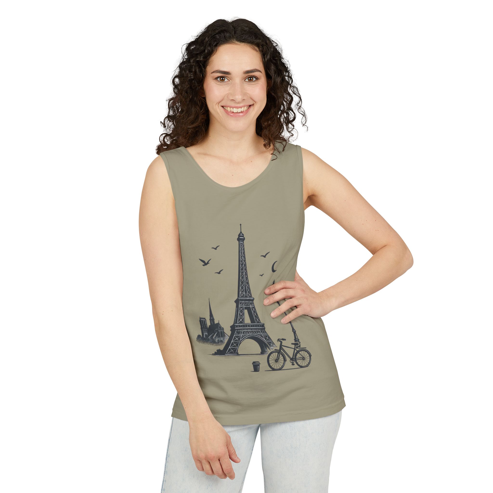Parisian Dreams Tank Top, Unisex Summer Wear, Graphic Tee, Travel Inspired Apparel, Vacation Outfit, Casual Tank for All Occasions - Image 36