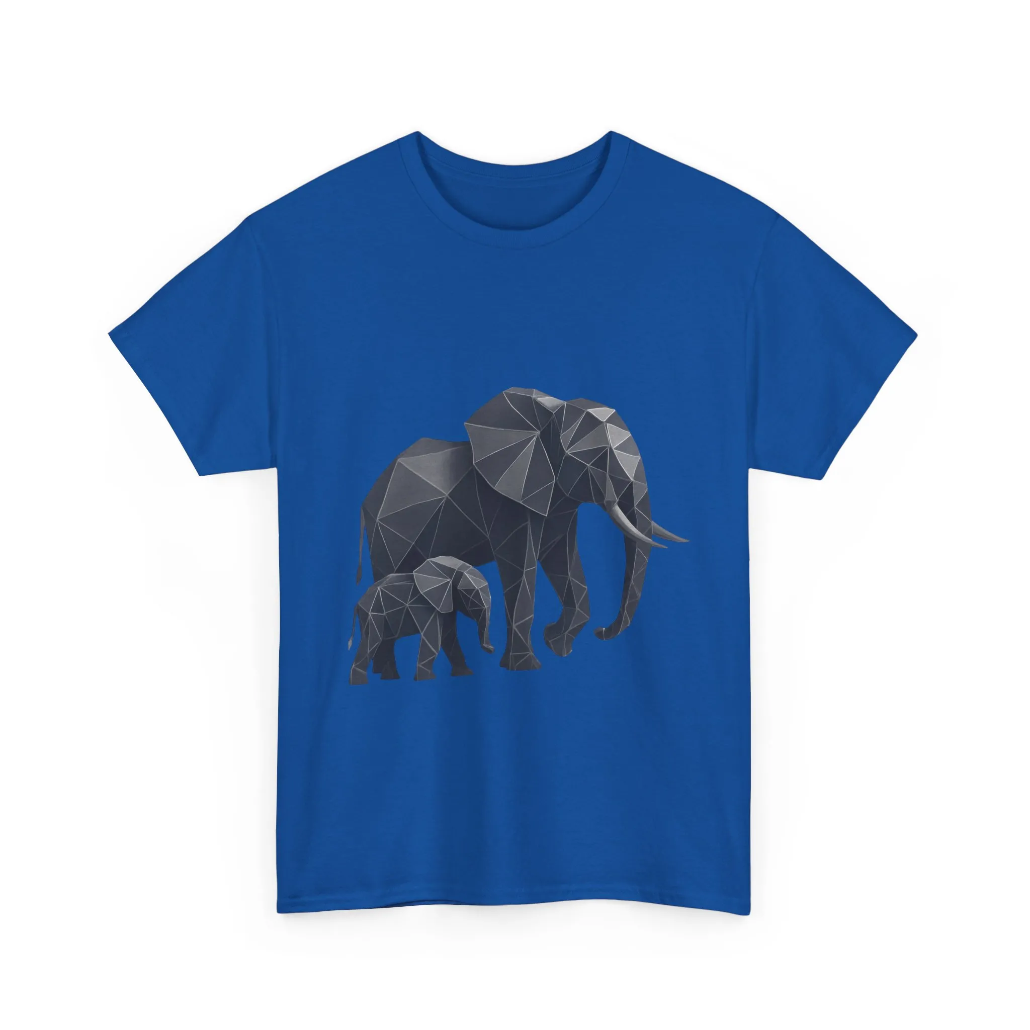 Geometric Elephant Tee - Minimalist Art Shirt, Nature Lover Gift, Animal Print T-Shirt, Unisex Cotton Tee, Eco-Friendly Wear - Image 31