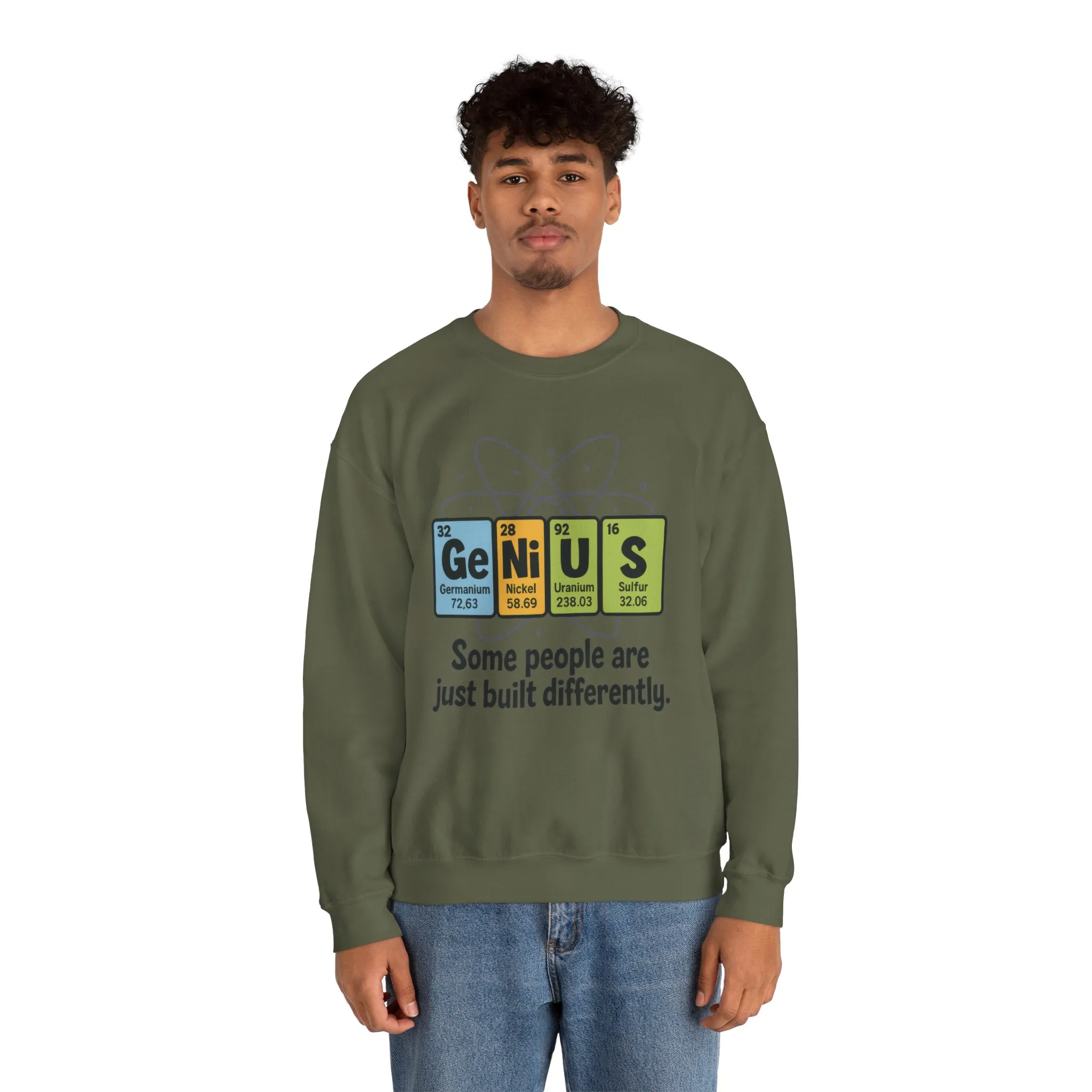 Funny Mens Genius Sweatshirt, Periodic Table Nerd Pullover, Smart Science Gift for Him, Genius Sweatshirt, Science Lovers Gift - Image 22