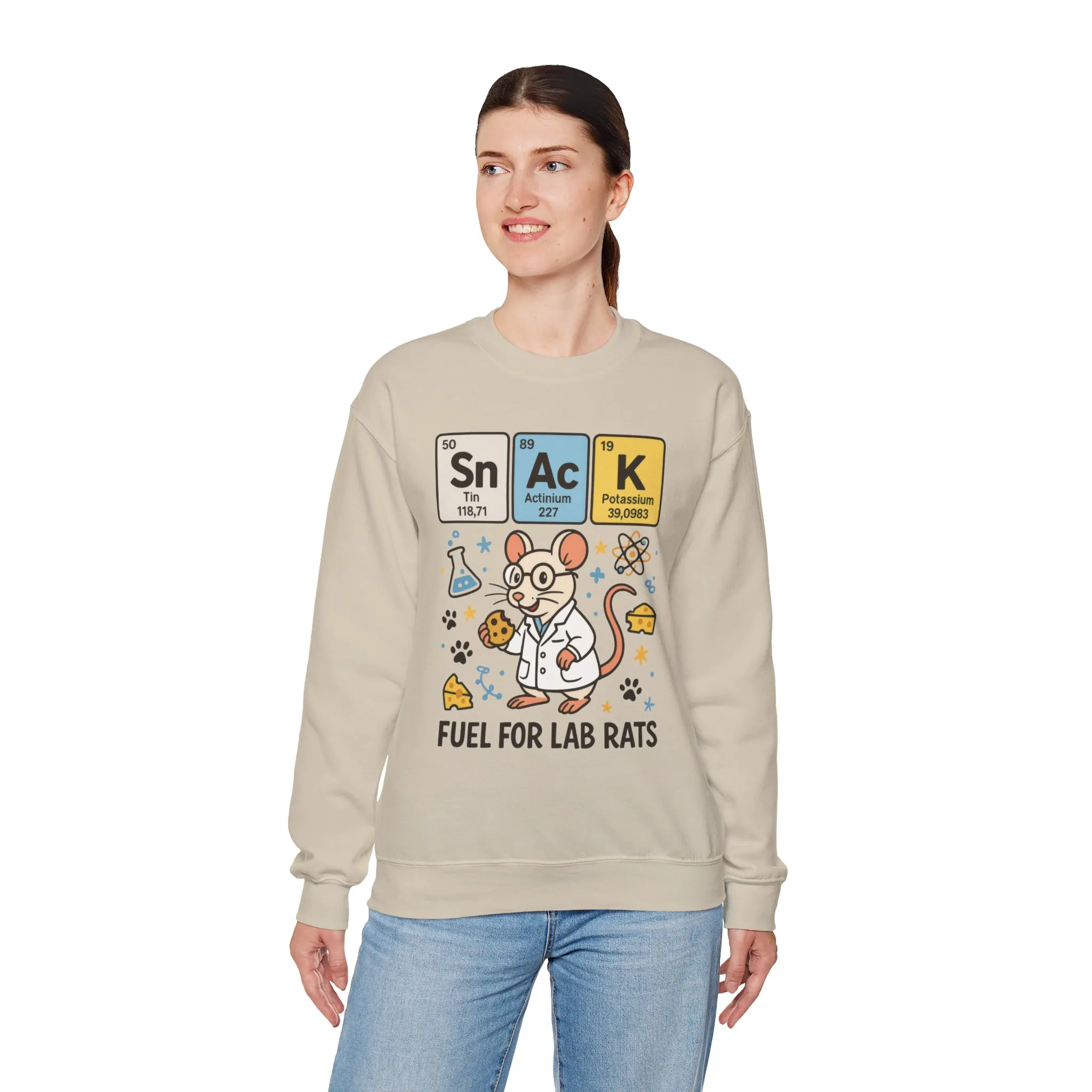 Lab Rat Science Sweatshirt, Science Crewneck, Funny Gift for Teachers, Chemistry Sweatshirt, Cute Lab Rat Design, Perfect for Birthdays - Image 41
