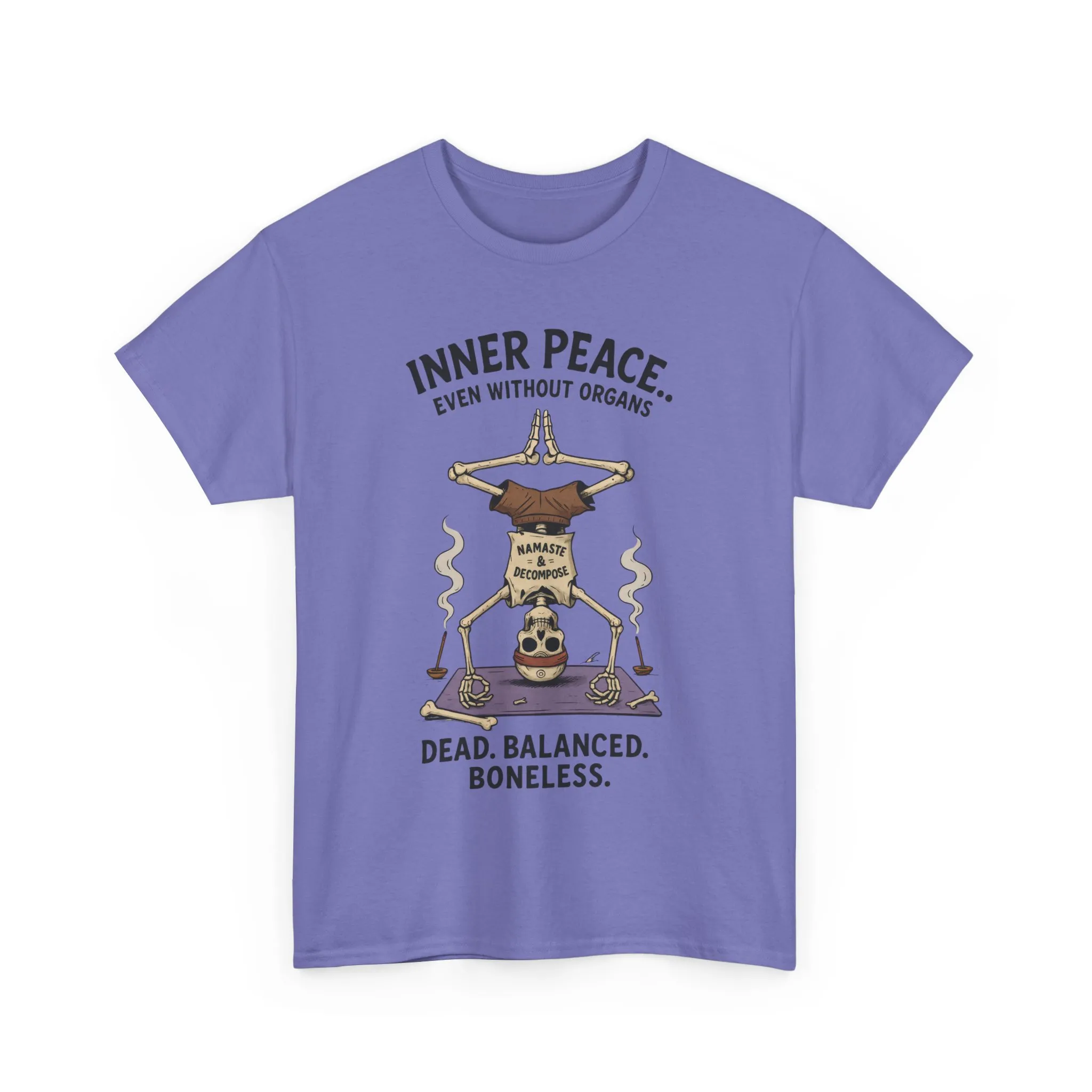 Inner Peace Skeleton Yoga Unisex Tee, Dark Humor Meditation Shirt, Gift for Mindfulness Lovers, Yoga Shirt, Peaceful Vibes - Image 20