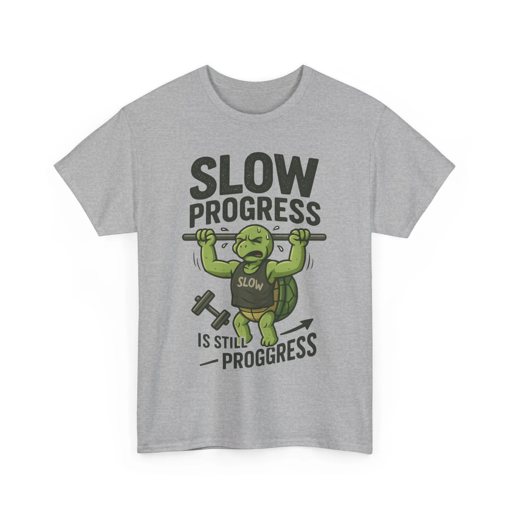Slow Progress Gym Shirt, Funny Turtle Workout Tee for Men, Motivational Fitness Gift, Humor T-Shirt, Unisex Activewear, Workout Gift - Image 10