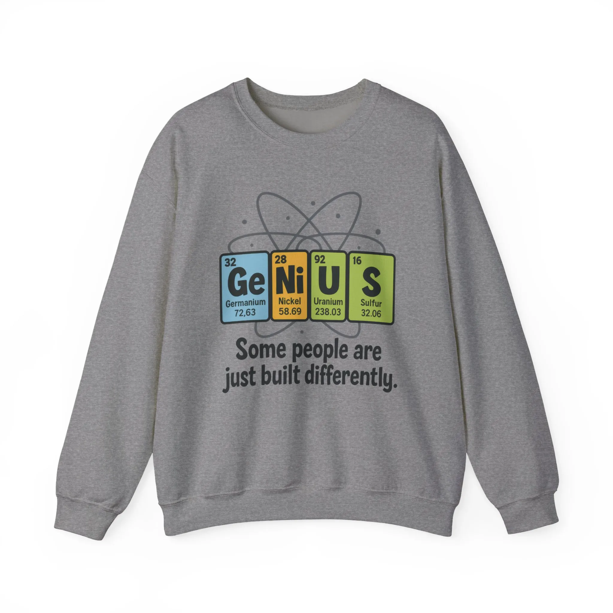 Funny Mens Genius Sweatshirt, Periodic Table Nerd Pullover, Smart Science Gift for Him, Genius Sweatshirt, Science Lovers Gift - Image 9