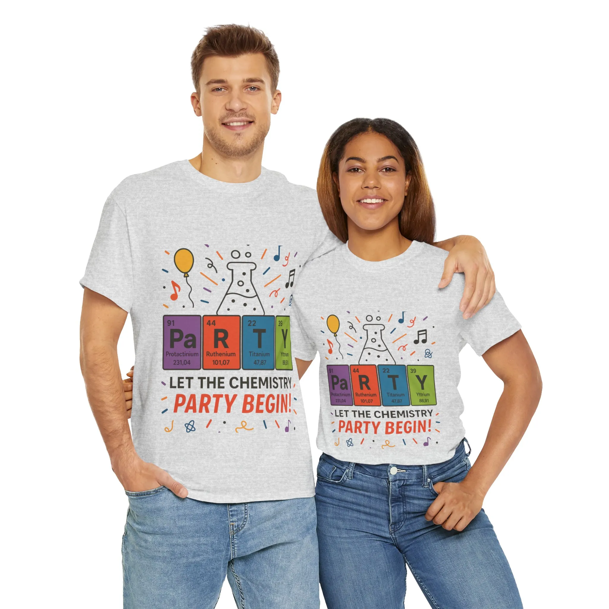 Funny Chemistry Party T-Shirt, Periodic Table PaRTY Tee, Unisex Science Humor Shirt, Gift for Chemistry Teacher,Science Tee, Nerdy Pun Shirt - Image 32
