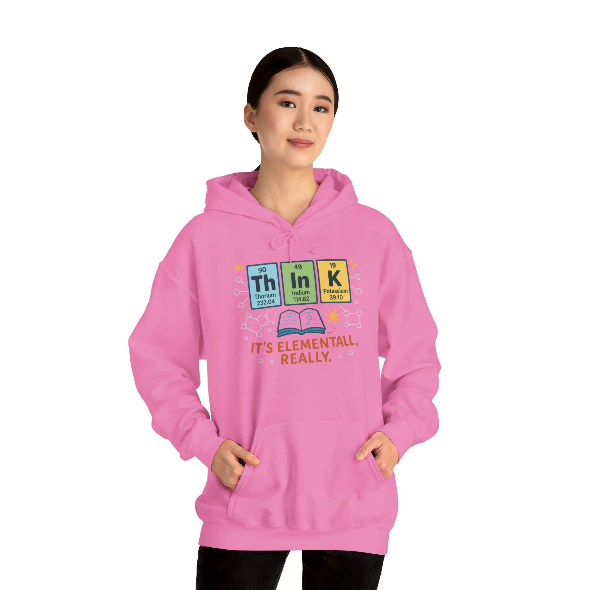 Think Hoodie for Women, Funny Chemistry Hoodie, Element of Humor Science Sweatshirt, Nerdy Gift for Her, Gift for Students, Science Lovers - Image 28