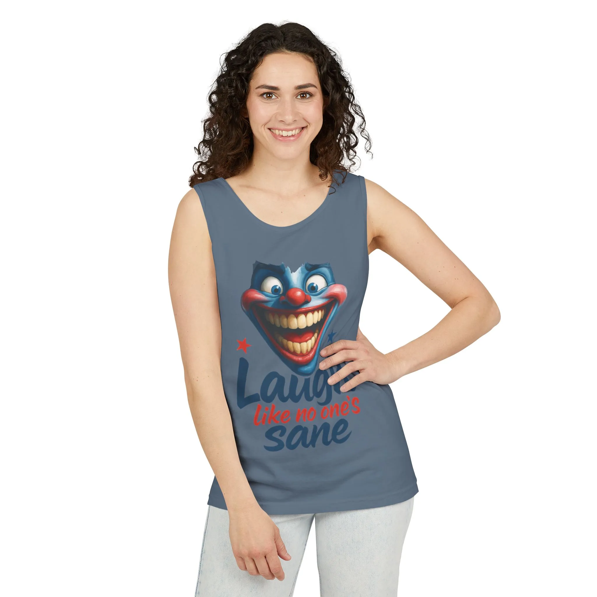 Laugh Out Loud Unisex Tank Top, Funny Graphic Top, Humor Shirt, Summer Apparel, Gift for Clowns, Party Wear - Image 21