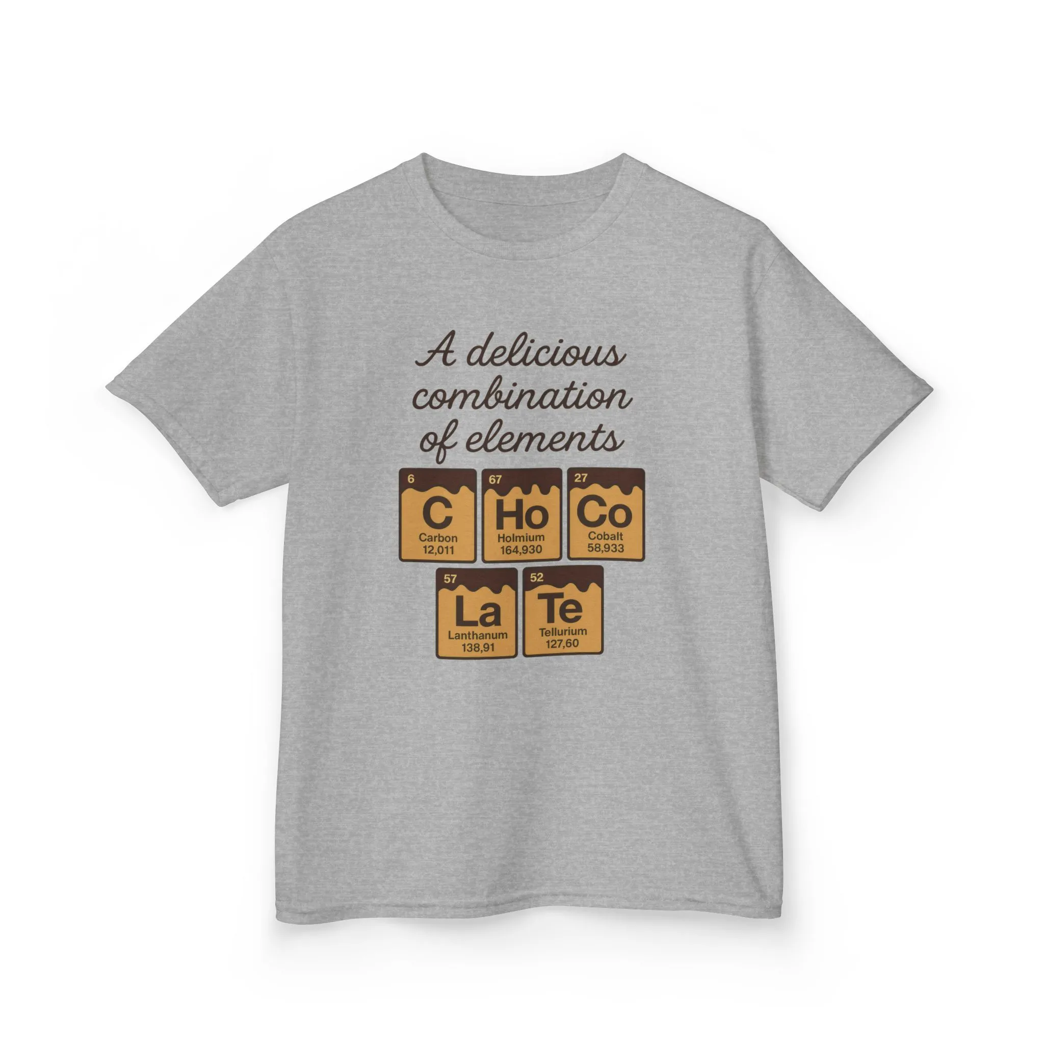 Funny Chocolate Science Young Girl T-Shirt, Choco-LaTe Element Shirt, Sweet Science Gift, Children's Gift, Birthday Party - Image 5