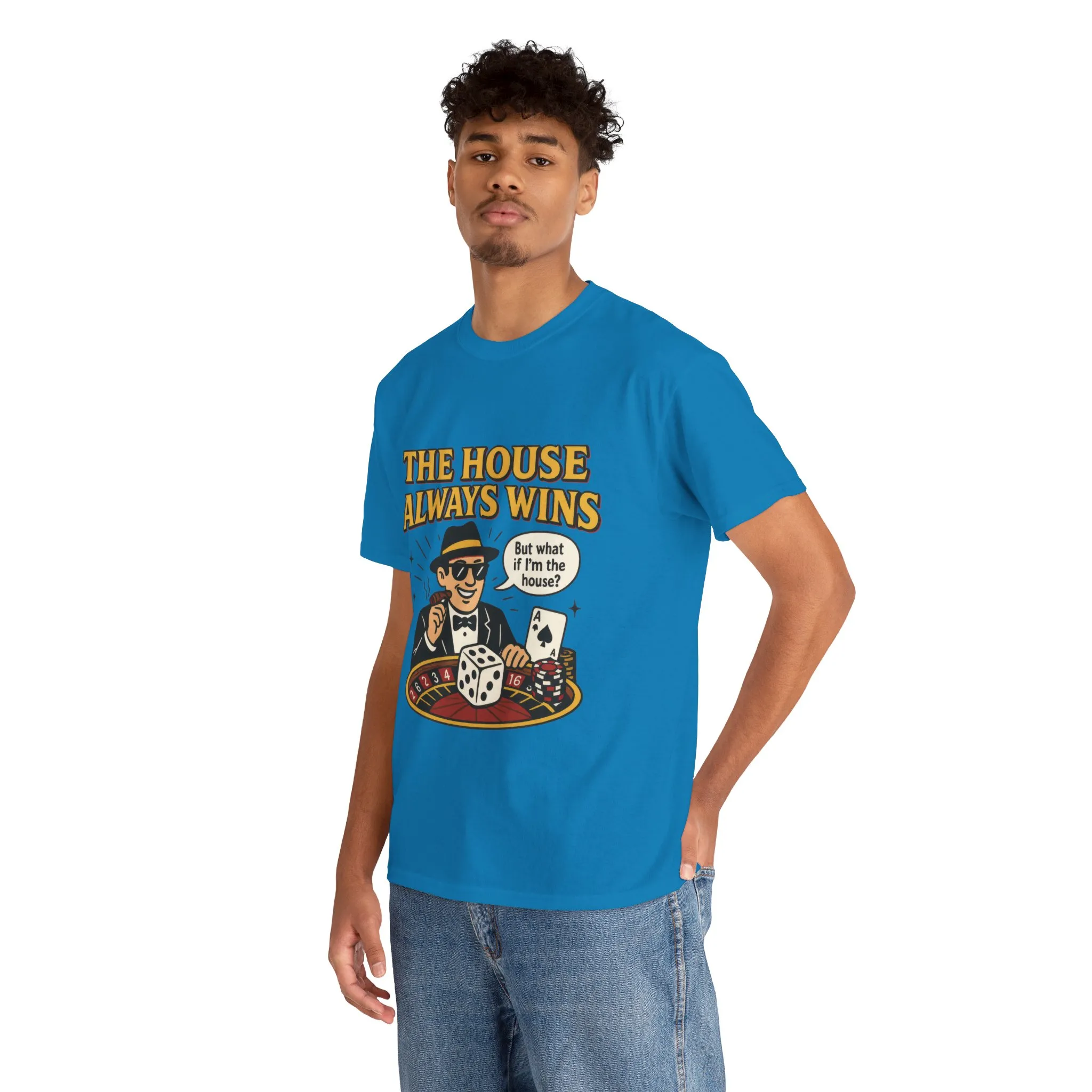Vintage Casino Humor Unisex Tee, Funny Gambling Shirt, Gift for Gamblers, House Always Wins T-Shirt, Vegas Style Gift, Casino Quote Tee - Image 15