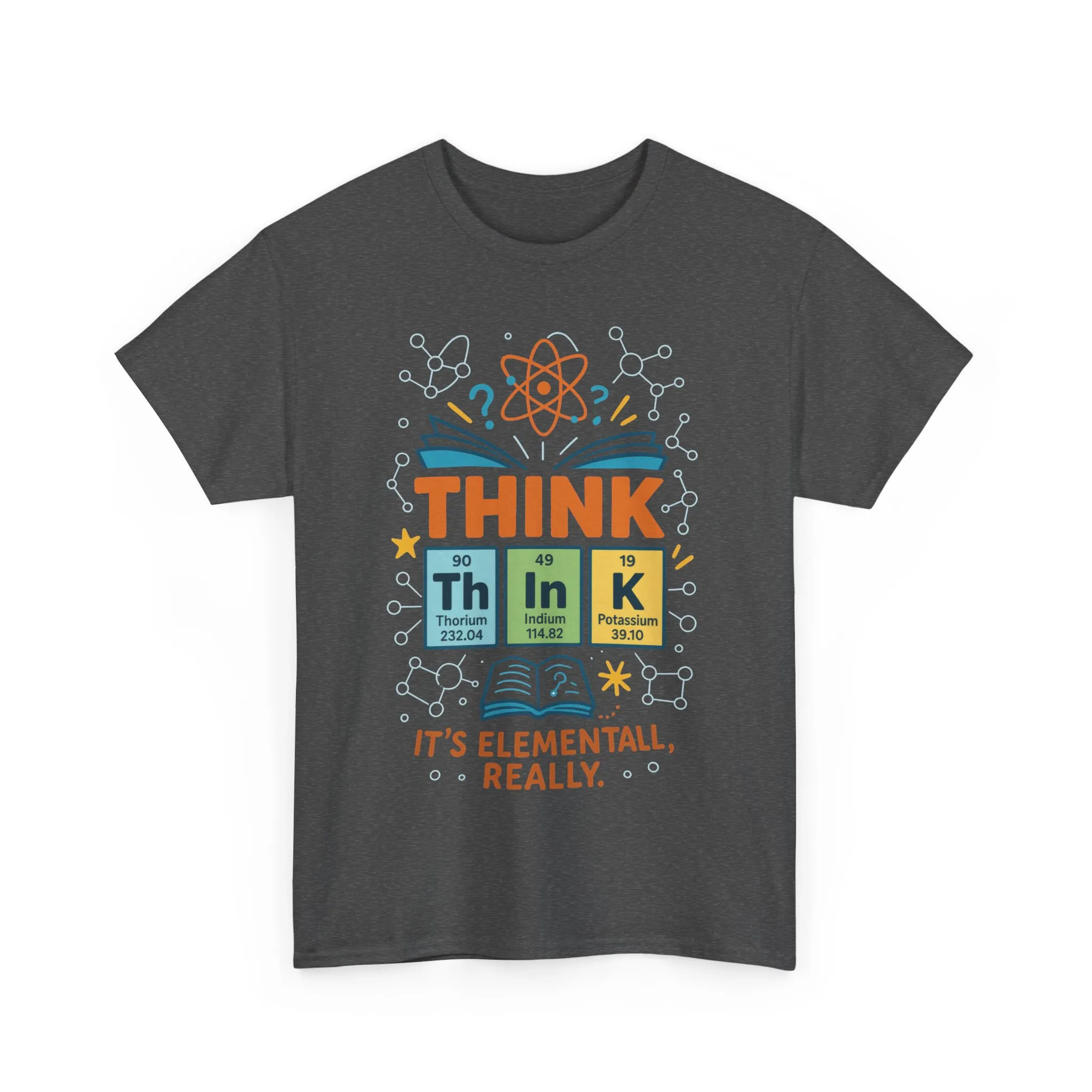 Funny Mens Science T-Shirt, THINK Element Periodic Table Shirt, Smart Geek Nerd Tee for Him, Ideal for Science Lovers, Geeky Apparel - Image 13