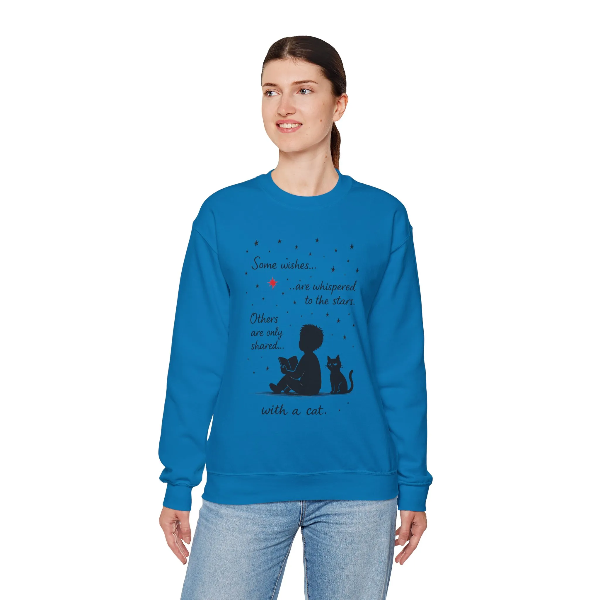 Cozy Cat-Inspired Crewneck Sweatshirt - Literary Lover Gift, Womens Layer, Cat Enthusiast Apparel, Thoughtful Gift for Cozy Nights - Image 27