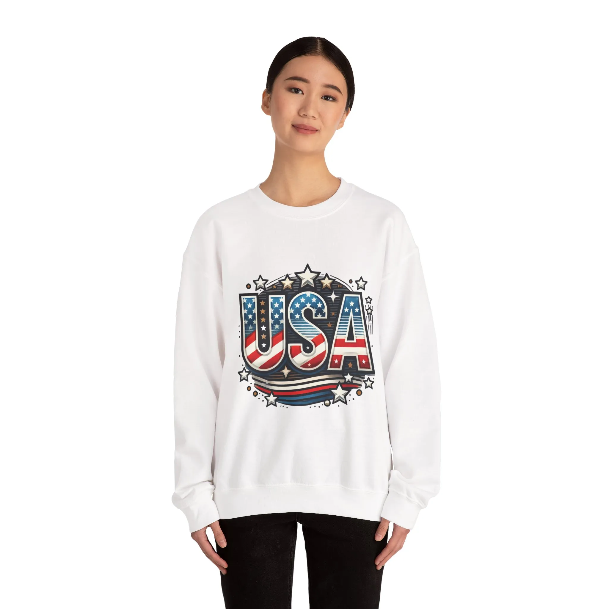 USA Pride Crewneck Sweatshirt, Comfortable Unisex Top, Great for Fourth of July, Independence Day, Everyday Wear, Cozy Gift - Image 5