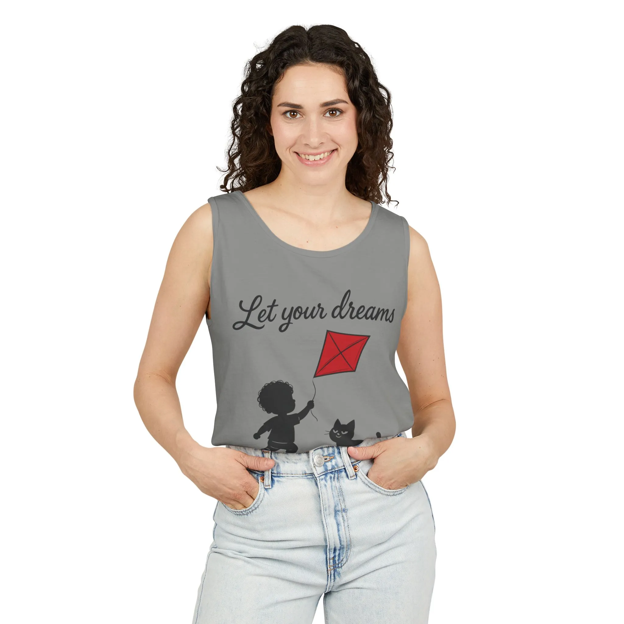 Dream-Catching Tank Top - Lightweight, Womens, Inspirational Graphic Tee, Summer Wear, Perfect Gift for Kids & Families - Image 17