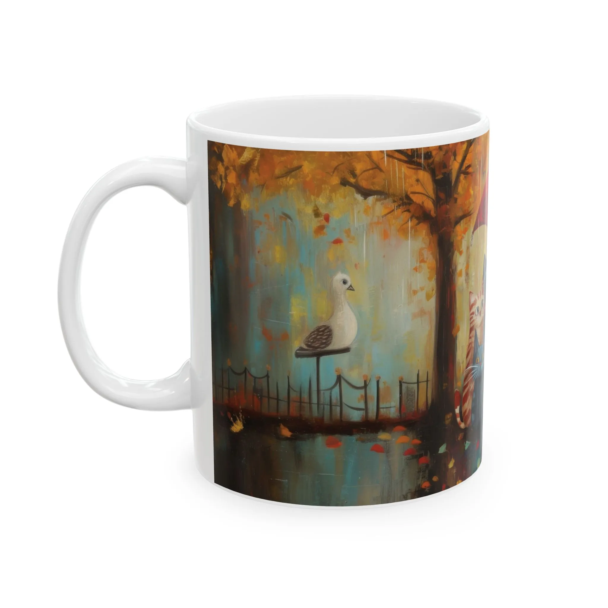 Charming Cat Mug - Cute Cat Art, Unique Coffee Cup, Cat Lover Gift, Cozy Home Decor, Perfect for Birthdays & Holidays - Image 3
