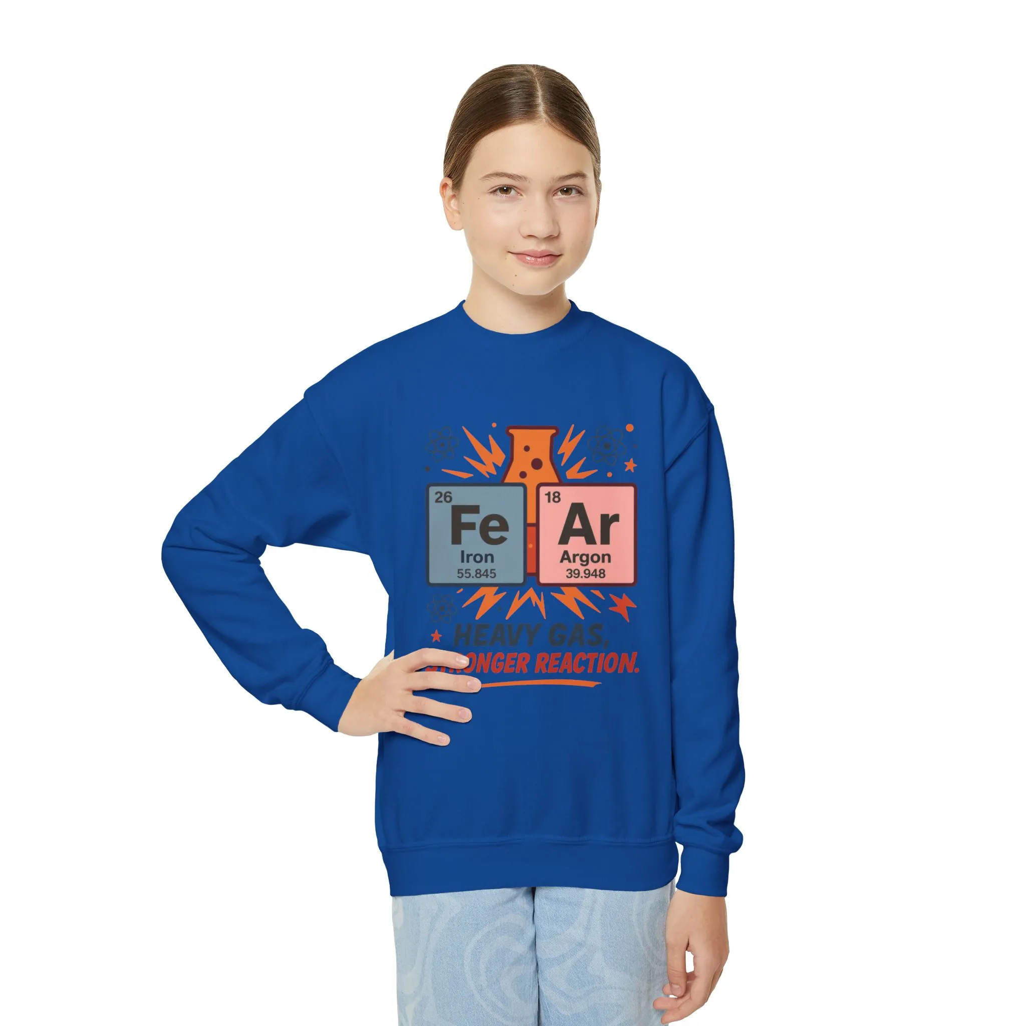 Youth Science Sweatshirt for Kids, Funny Chemistry Gift, Heavy Gas Reaction Crewneck, Science Class Apparel, Educational Sweater - Image 15