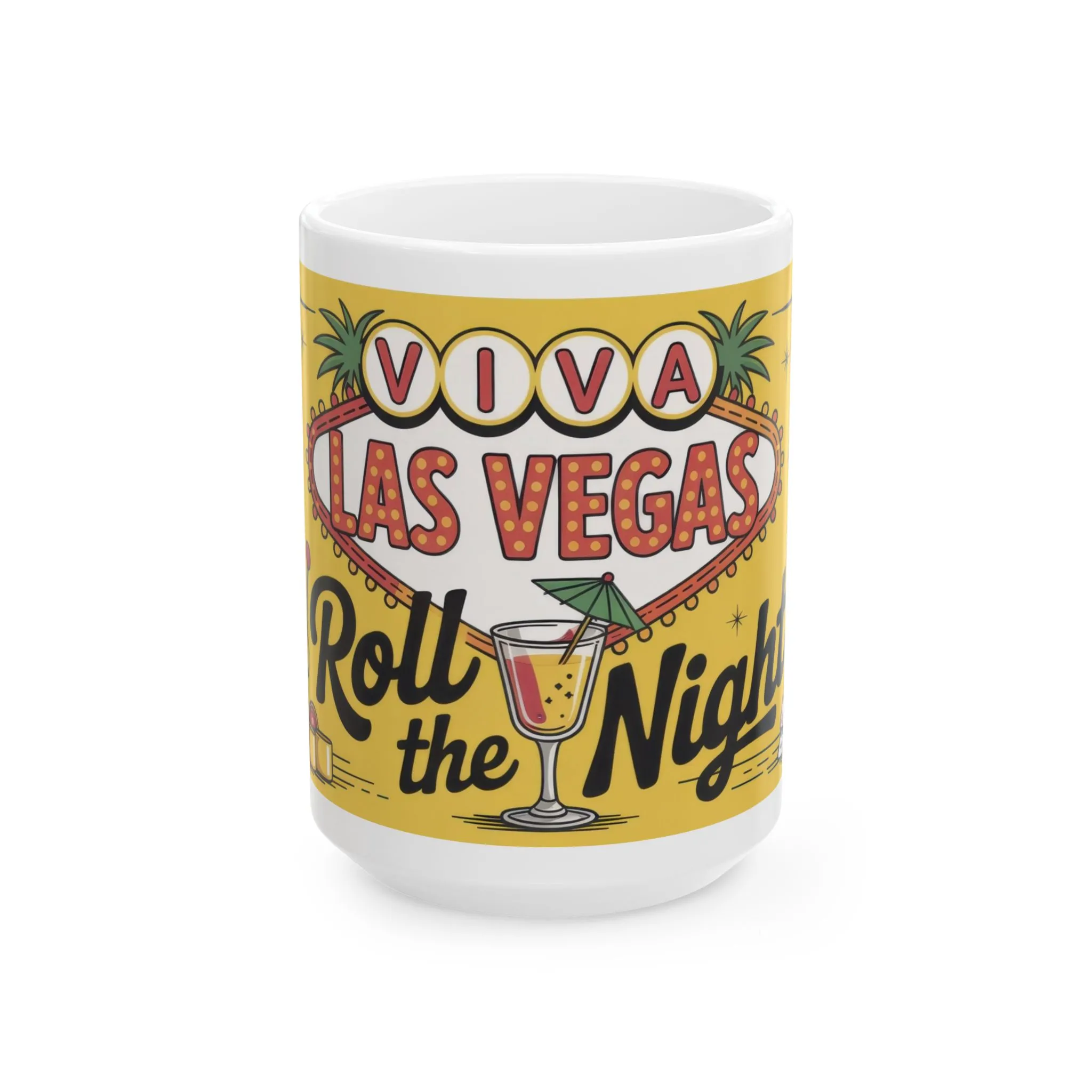 Viva Las Vegas Mug, Retro Coffee Cup, Vegas Gift for Casino Lovers & Travel Enthusiasts, Casino Theme Ceramic Mug - Image 8