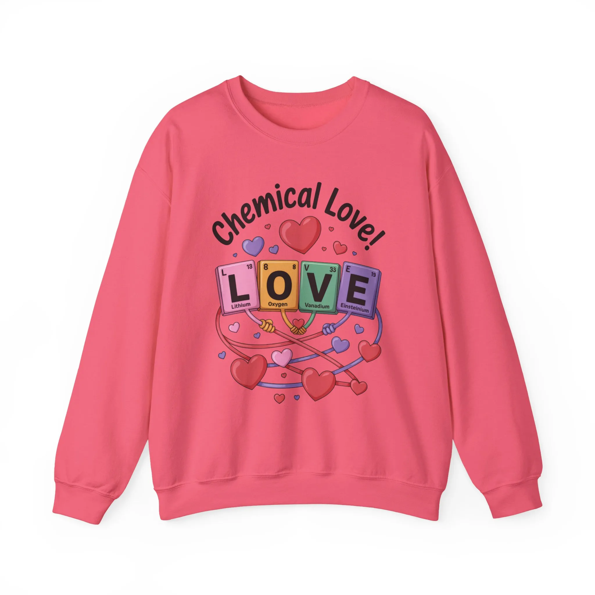 Chemical Love Women's Sweatshirt, Womens Crewneck, Cute Sweatshirt Gift, Valentines Day Pullover, Science Lovers Apparel, Relationship Humor - Image 34