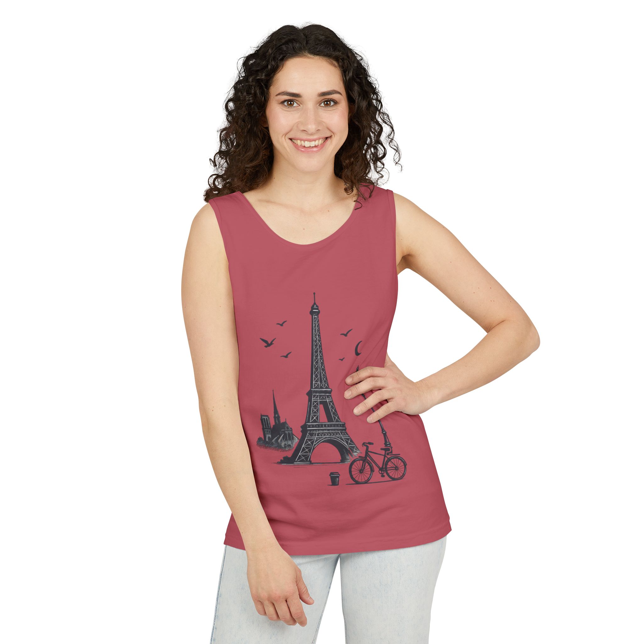 Parisian Dreams Tank Top, Unisex Summer Wear, Graphic Tee, Travel Inspired Apparel, Vacation Outfit, Casual Tank for All Occasions - Image 64