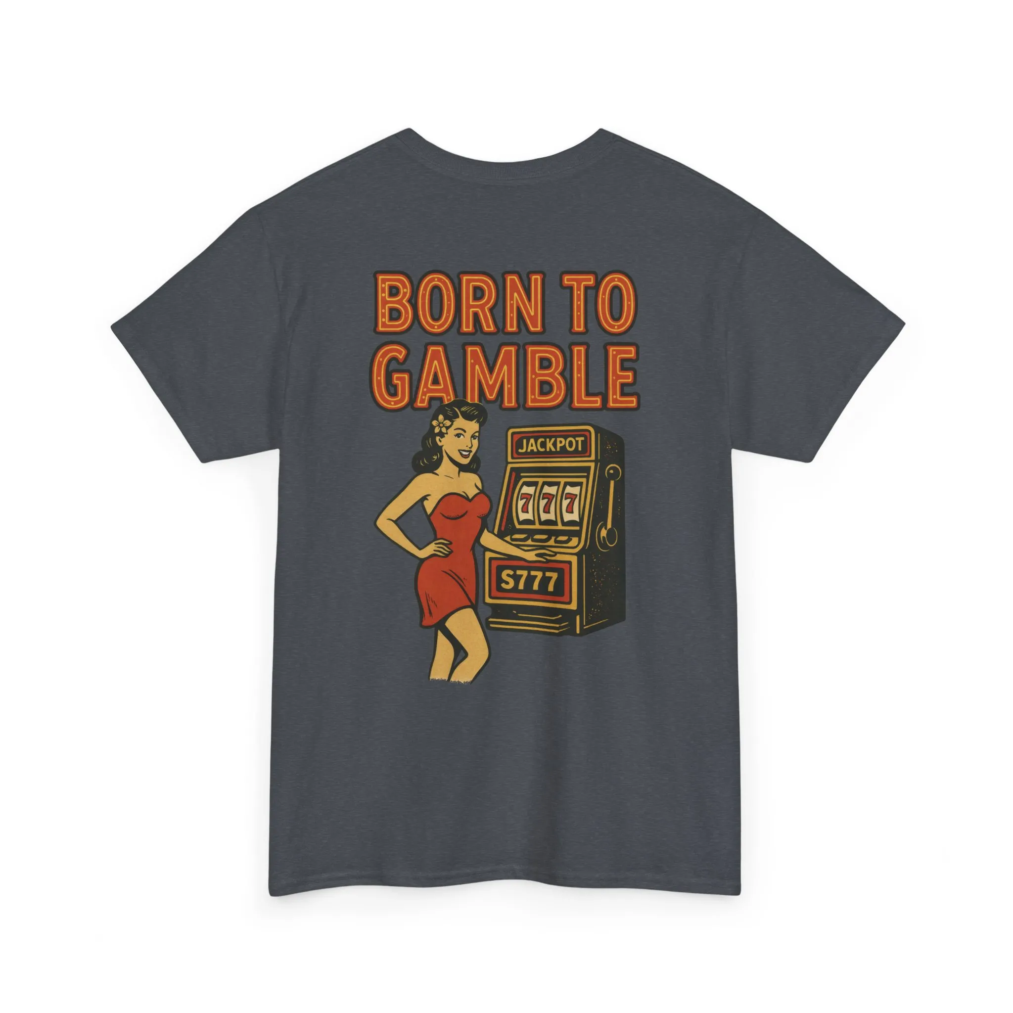 Lucky Hand Unisex Heavy Cotton Tee, Casino T-Shirt, Gambler Gift, Gambling Humor Tee, Playful Gaming Apparel, Lucky Shirt, Slot Machine Tee - Image 26