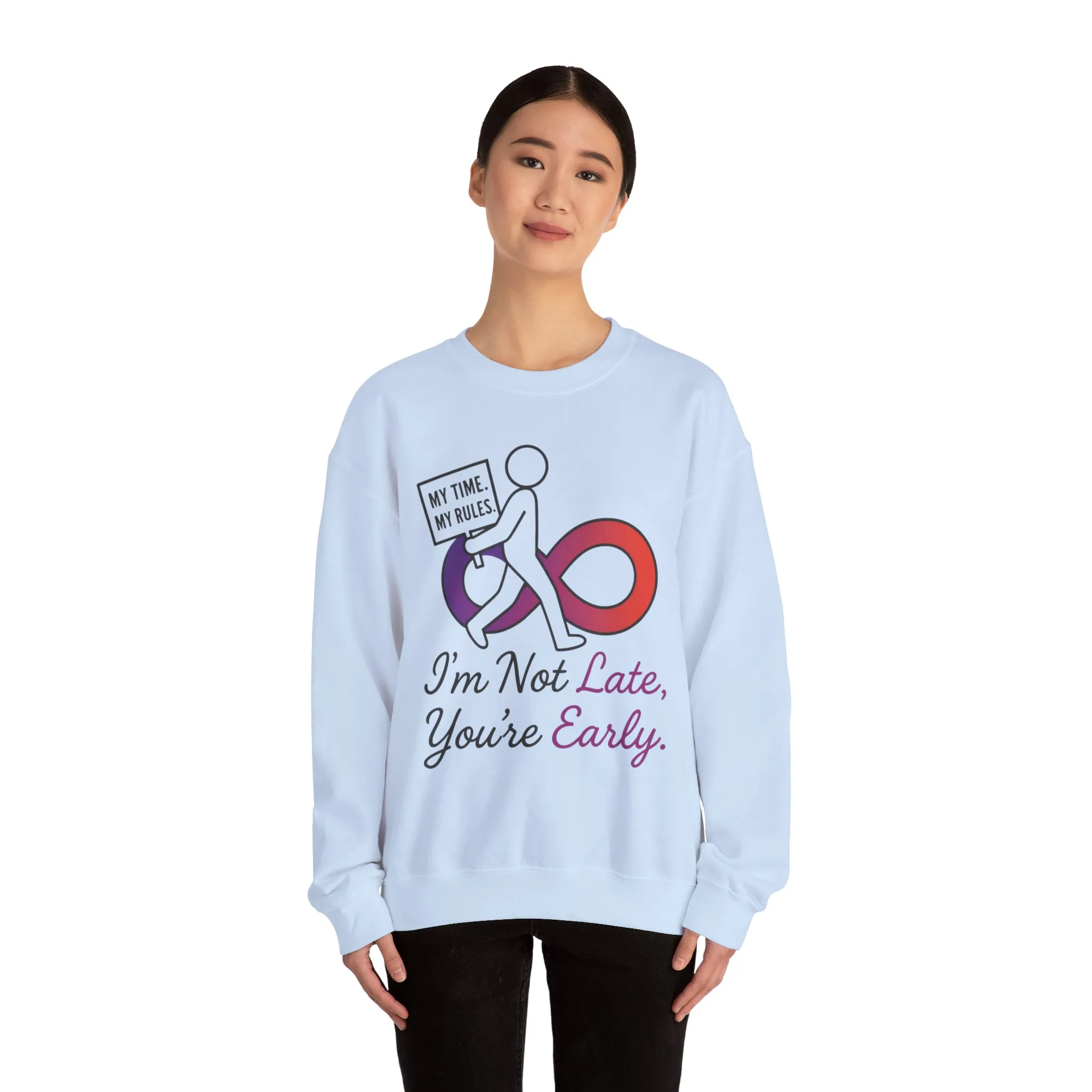 My Time, My Rules Funny Crewneck Sweatshirt, Womens Pullover, Gift for Her, Birthdays, Humor Clothing, Casual Style - Image 14