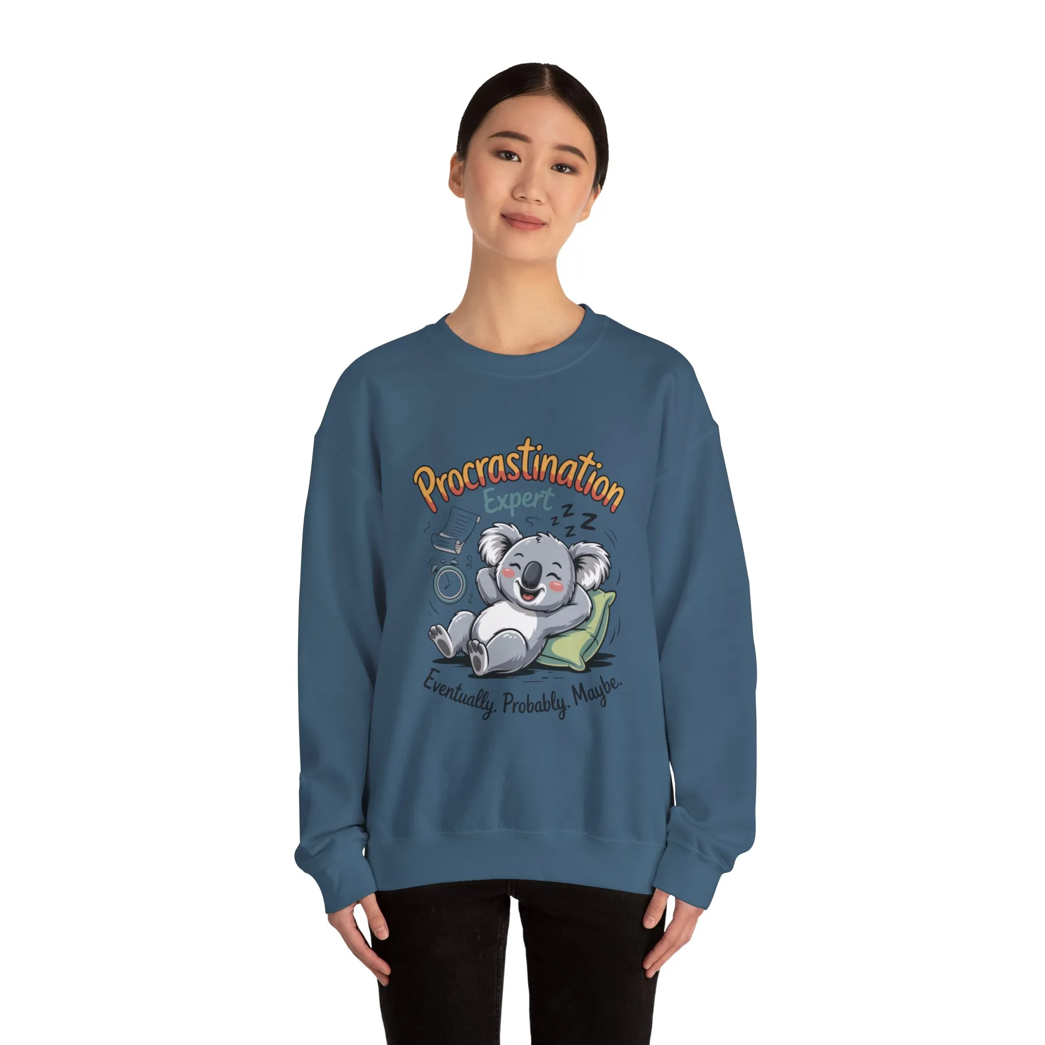 Procrastination Expert Sweatshirt, Funny Crewneck, Cozy Gift for Students, Lazy Day Apparel, Womens Sweatshirt for Relaxation - Image 17