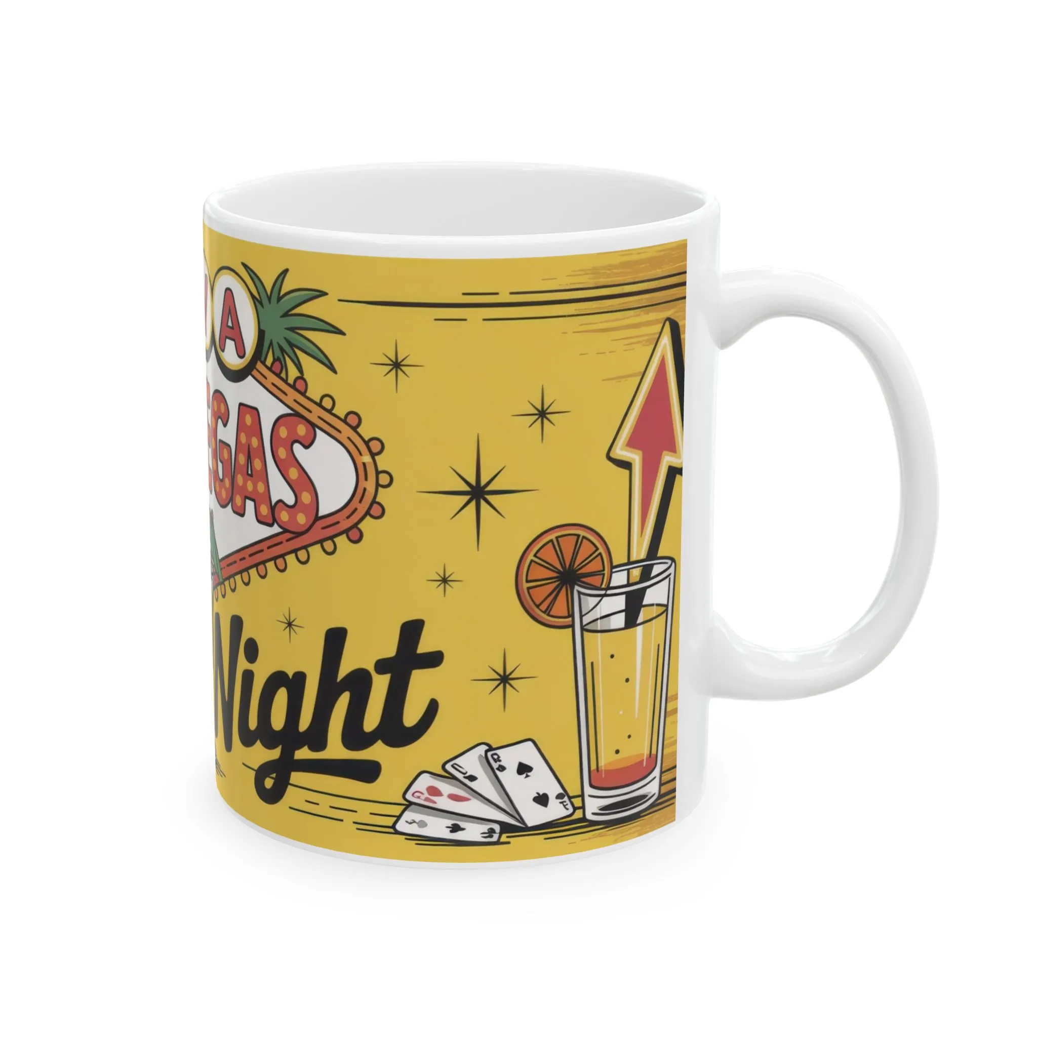 Viva Las Vegas Mug, Retro Coffee Cup, Vegas Gift for Casino Lovers & Travel Enthusiasts, Casino Theme Ceramic Mug - Image 4