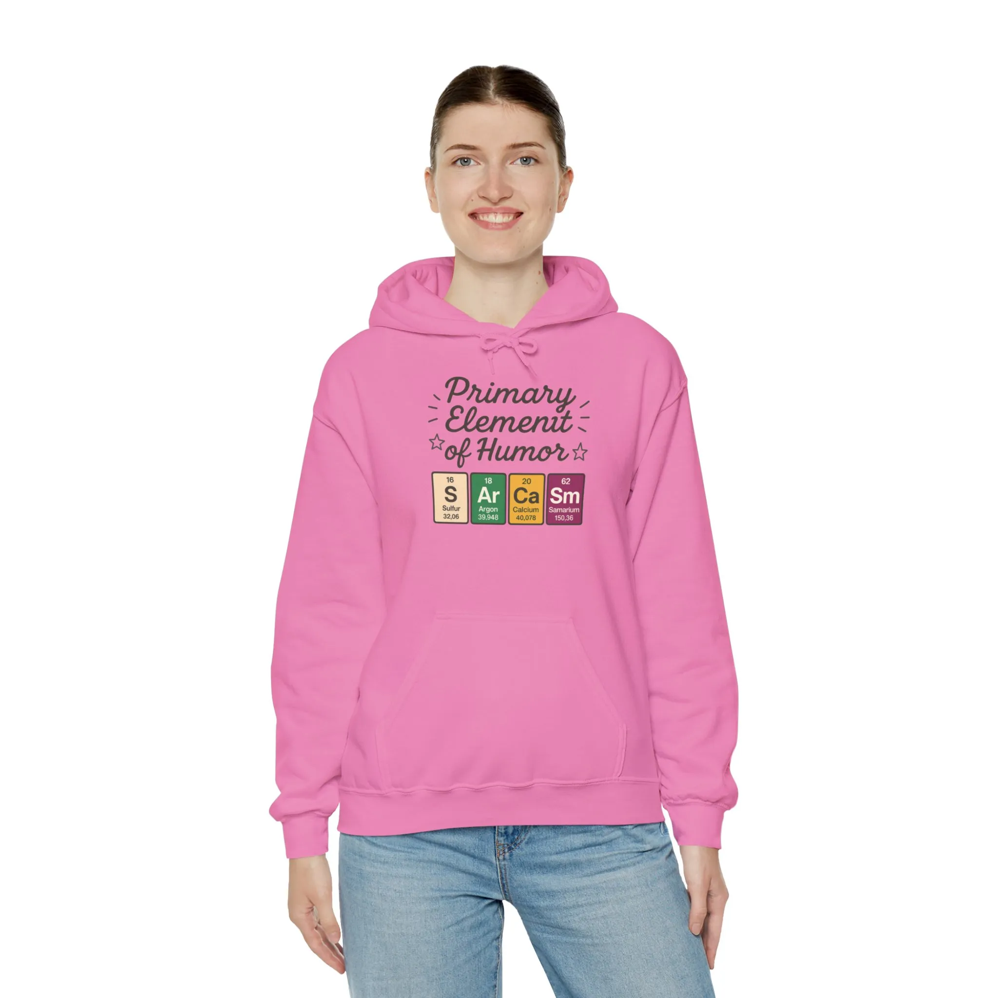 Sarcasm Hoodie for Women, Funny Chemistry Hoodie, Primary Element of Humor Science Sweatshirt, Nerdy Gift for Her - Image 52
