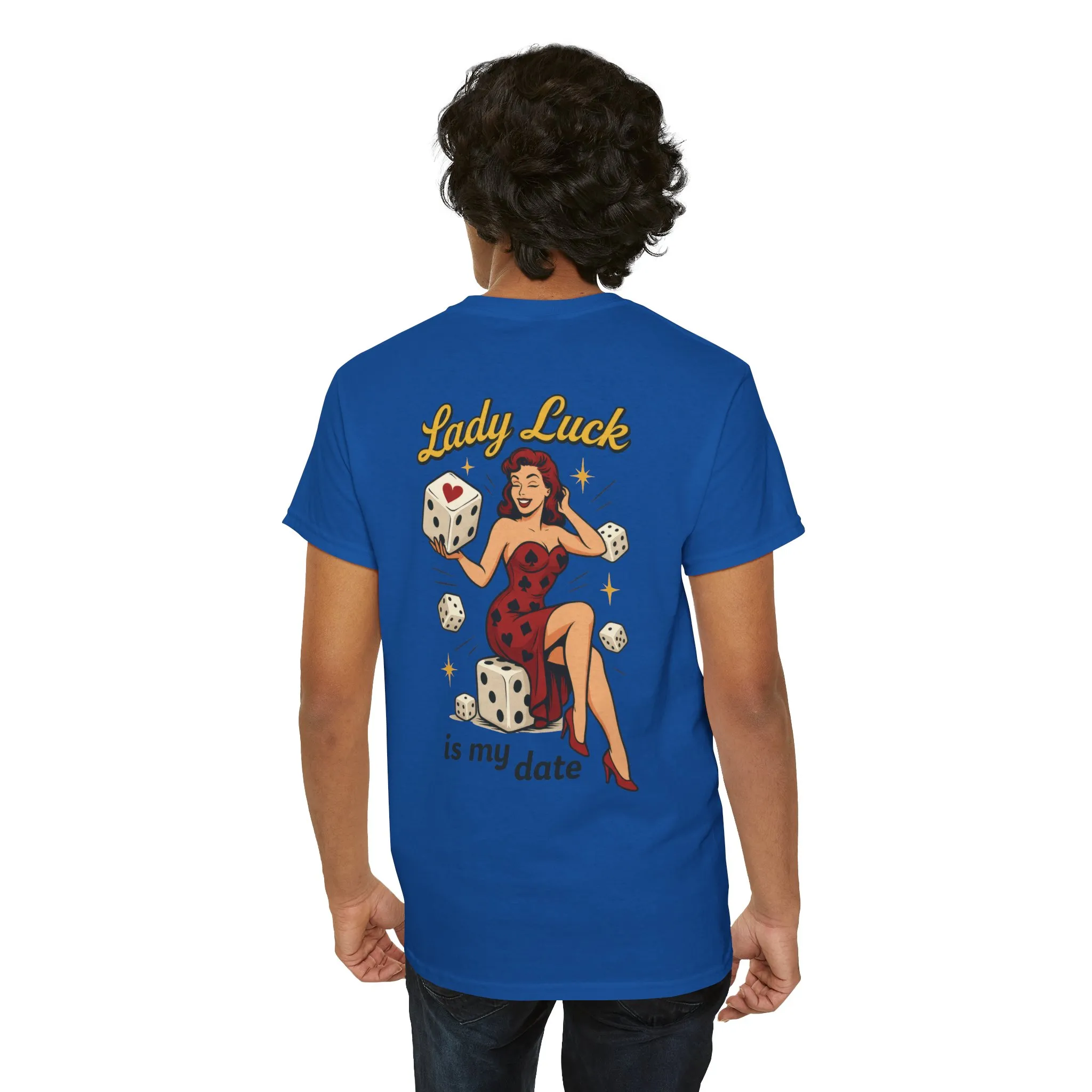 Lucky Me Tee, Retro Lady Luck Shirt for Men, Gambling & Dice Themed Tee, Vintage Pin-Up Vegas Gift, Good Luck Gifts, for Luck Enthusiasts - Image 27